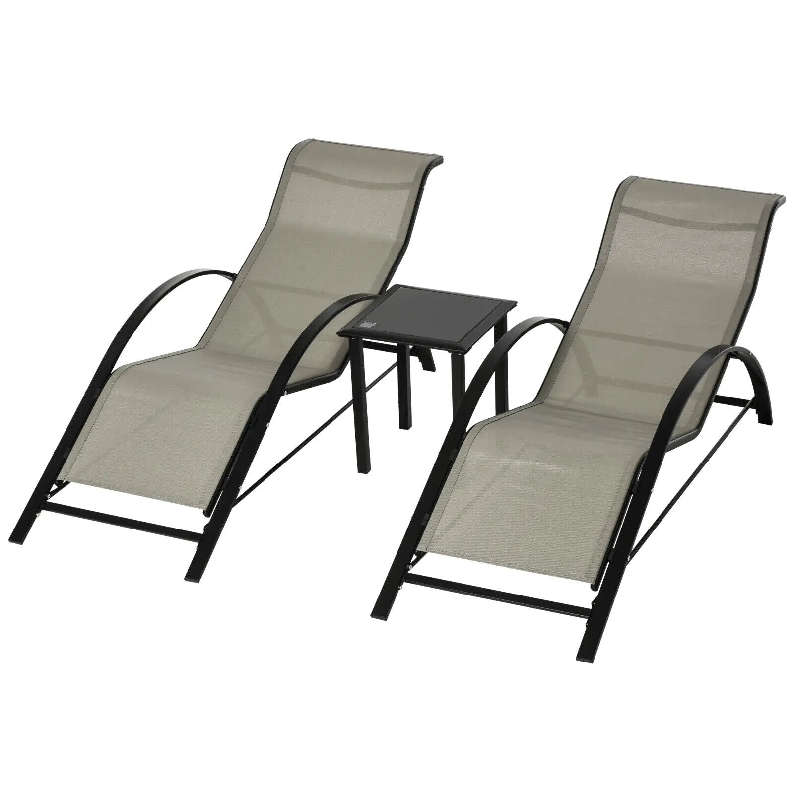 3 Seater Garden Swing Chair Outdoor Hammock w/ Adjustable Canopy & Cushion Seat - Home and Garden Furniture Shop - #rustic - furniture#