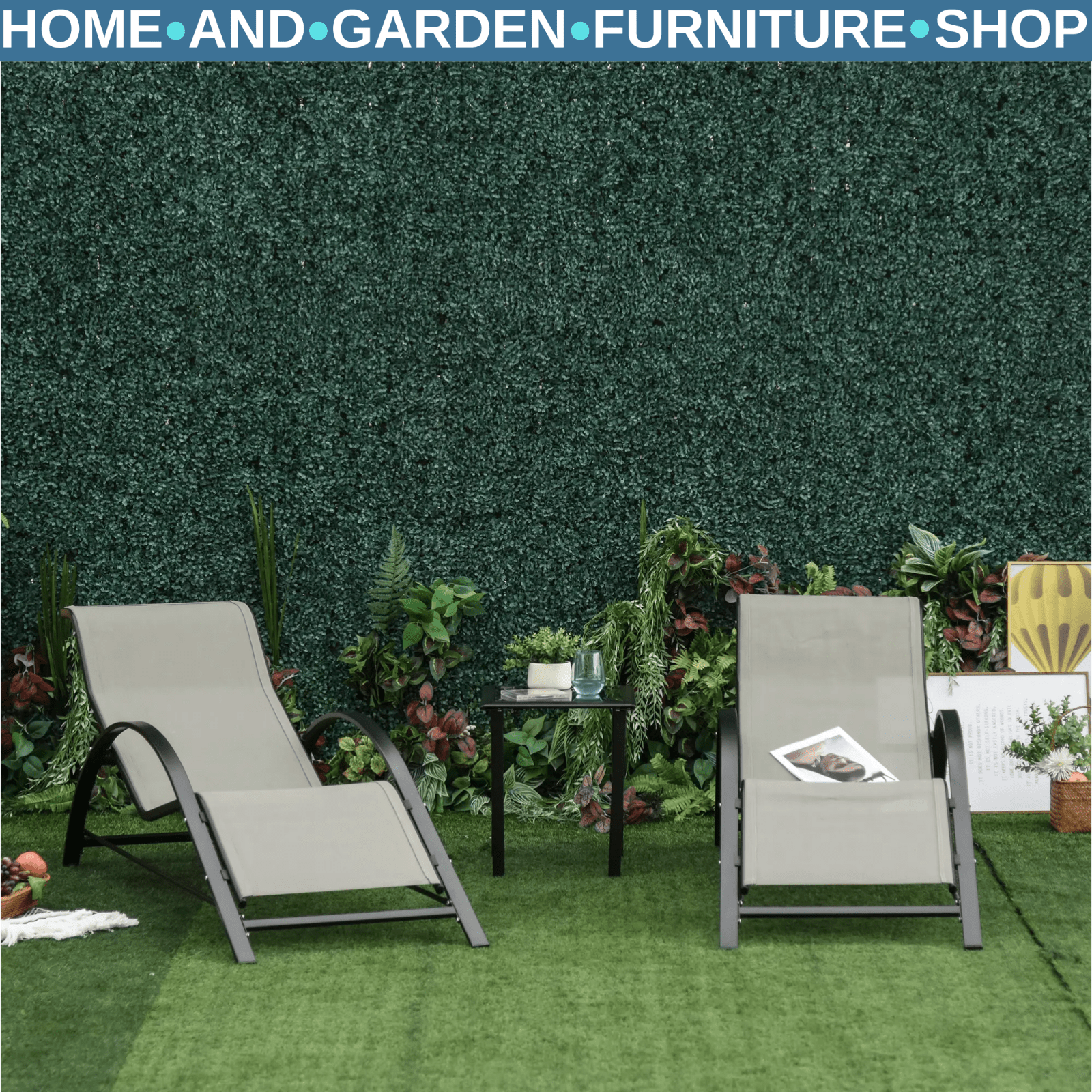 3 Seater Garden Swing Chair Outdoor Hammock w/ Adjustable Canopy & Cushion Seat - Home and Garden Furniture Shop - #rustic - furniture#