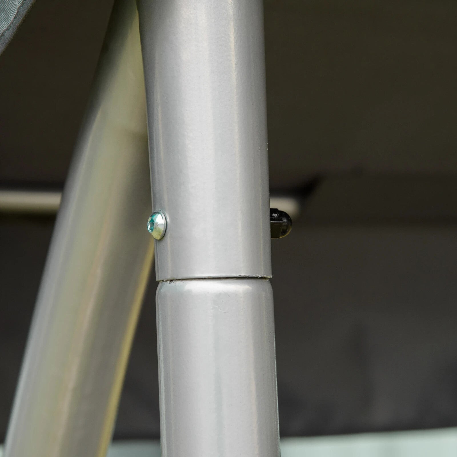 3 Seater Garden Swing Chair Steel Hammock Bench with Adjustable Canopy Sun Roof - Home and Garden Furniture Shop - rustic - furniture