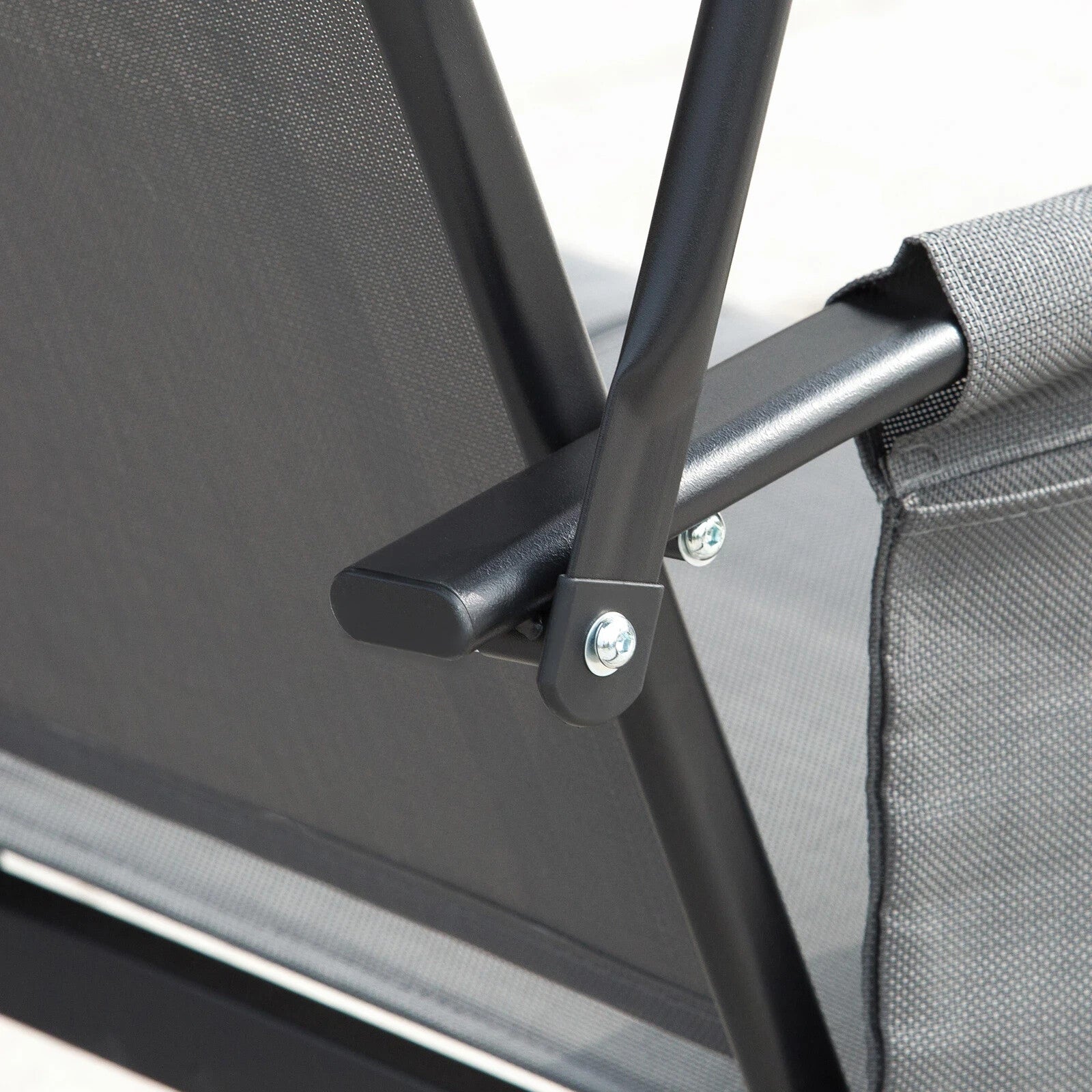 3 Seater Garden Swing Seat w/ High Back Adjustable Canopy and Side Storage Pouch - Home and Garden Furniture Shop - rustic - furniture