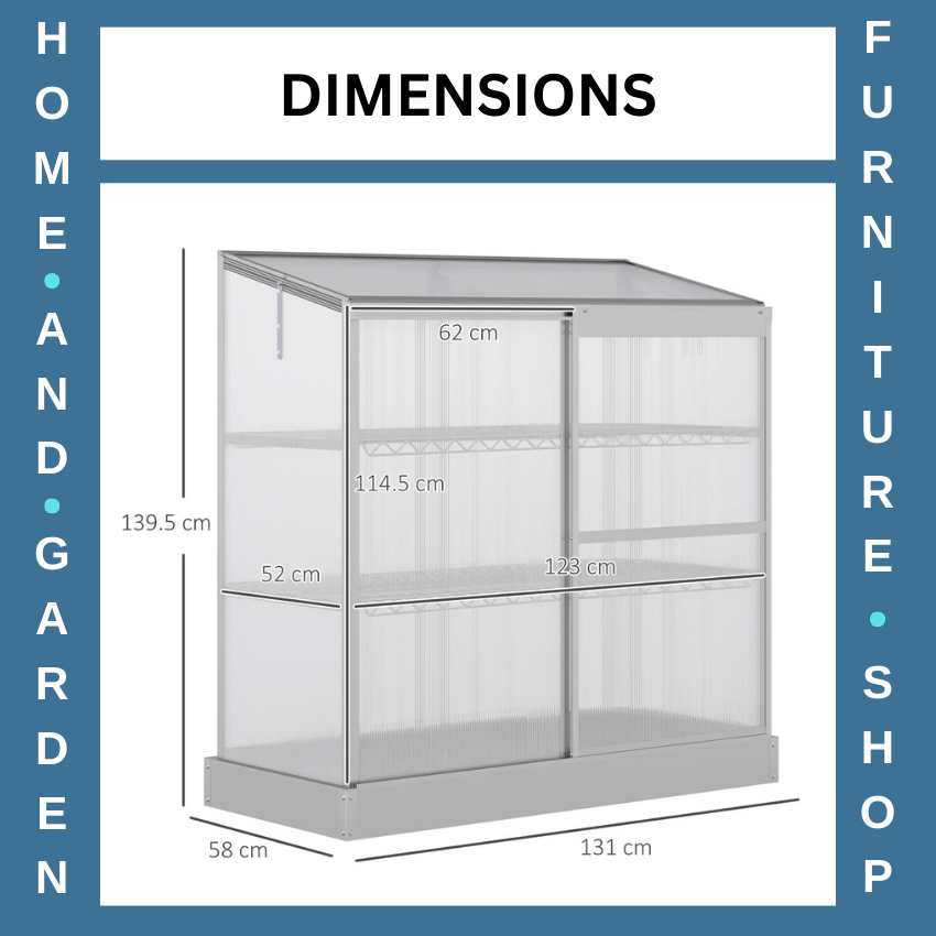 3 Tier Mini Greenhouse with Shelves and Foundation Plant Grow House for Garden - Home and Garden Furniture Shop - rustic - furniture