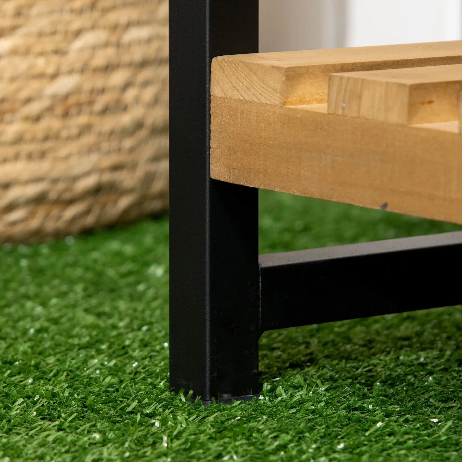 3 Tier Plant Stand w/ Hooks Indoor Outdoor Flower Rack Balcony Garden Shelf Unit - Home and Garden Furniture Shop - rustic - furniture