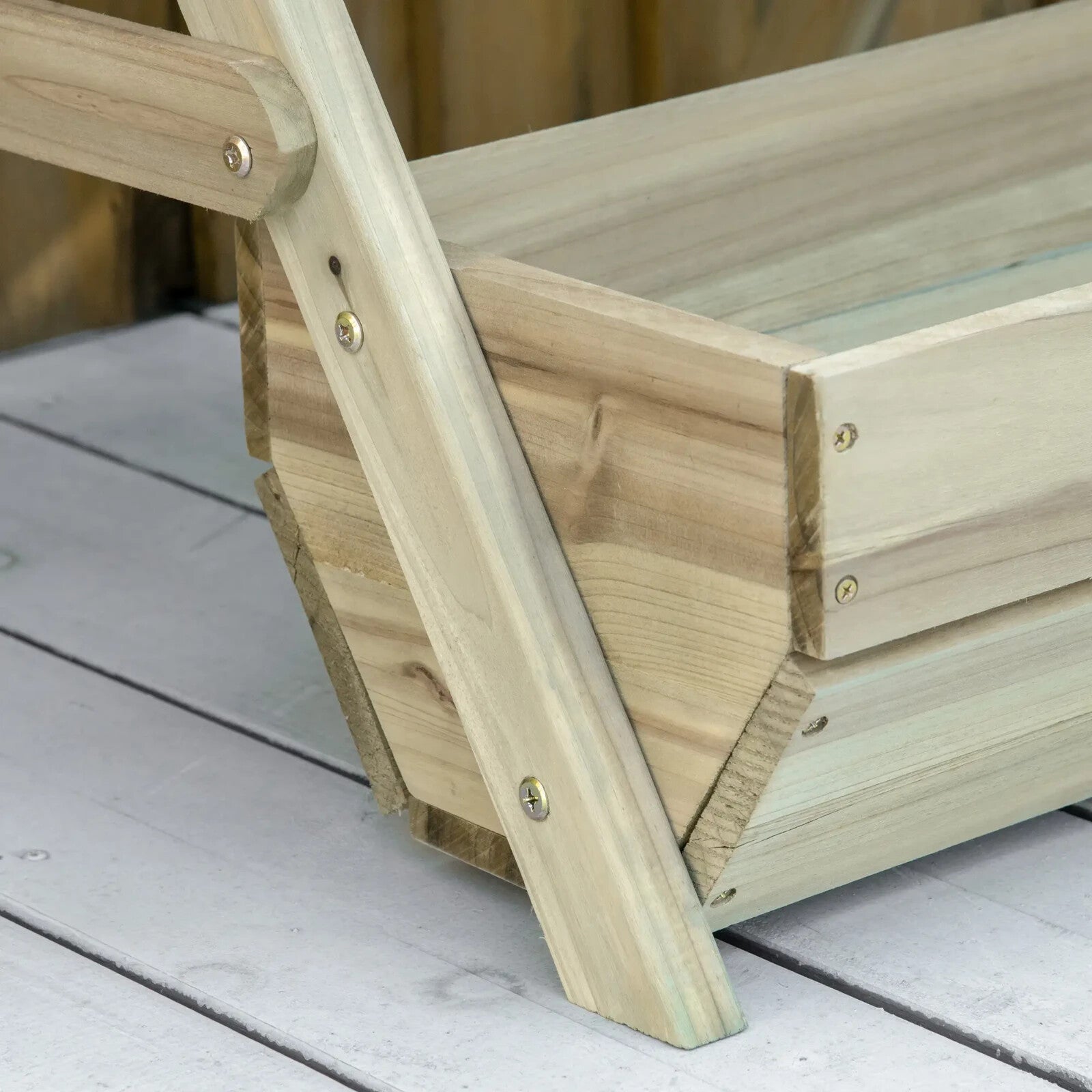 3 Tier Raised Garden Bed Wooden Elevated Planter Grow Box for Herbs Outdoor - Home and Garden Furniture Shop - rustic - furniture