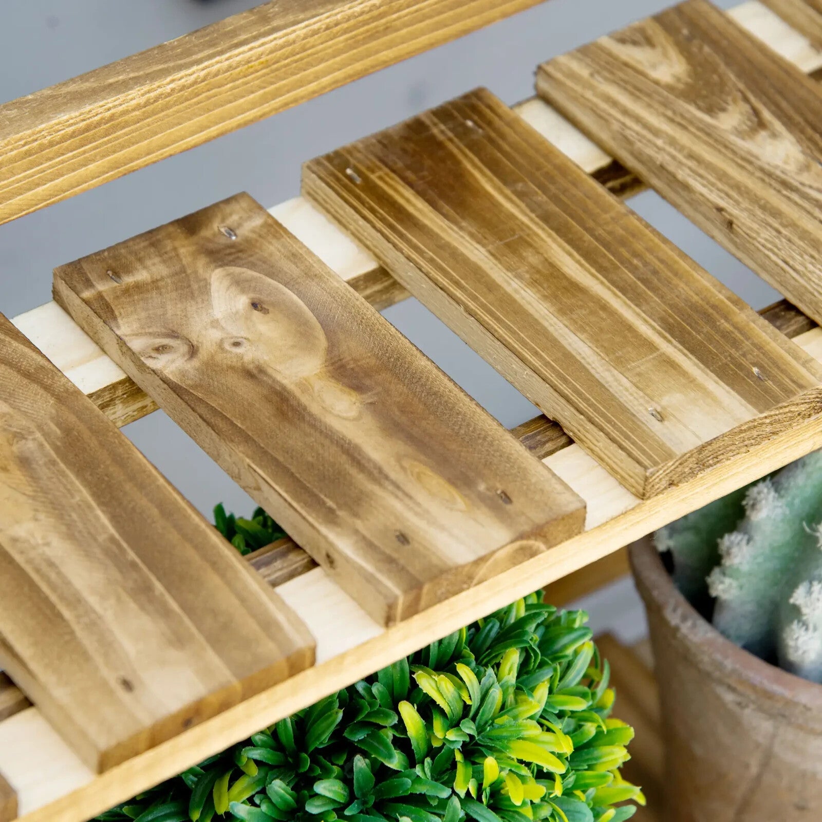 3 Tier Wooden Flower Display Shelf Plant Stand Indoor Outdoor Garden Storage - Home and Garden Furniture Shop - rustic - furniture