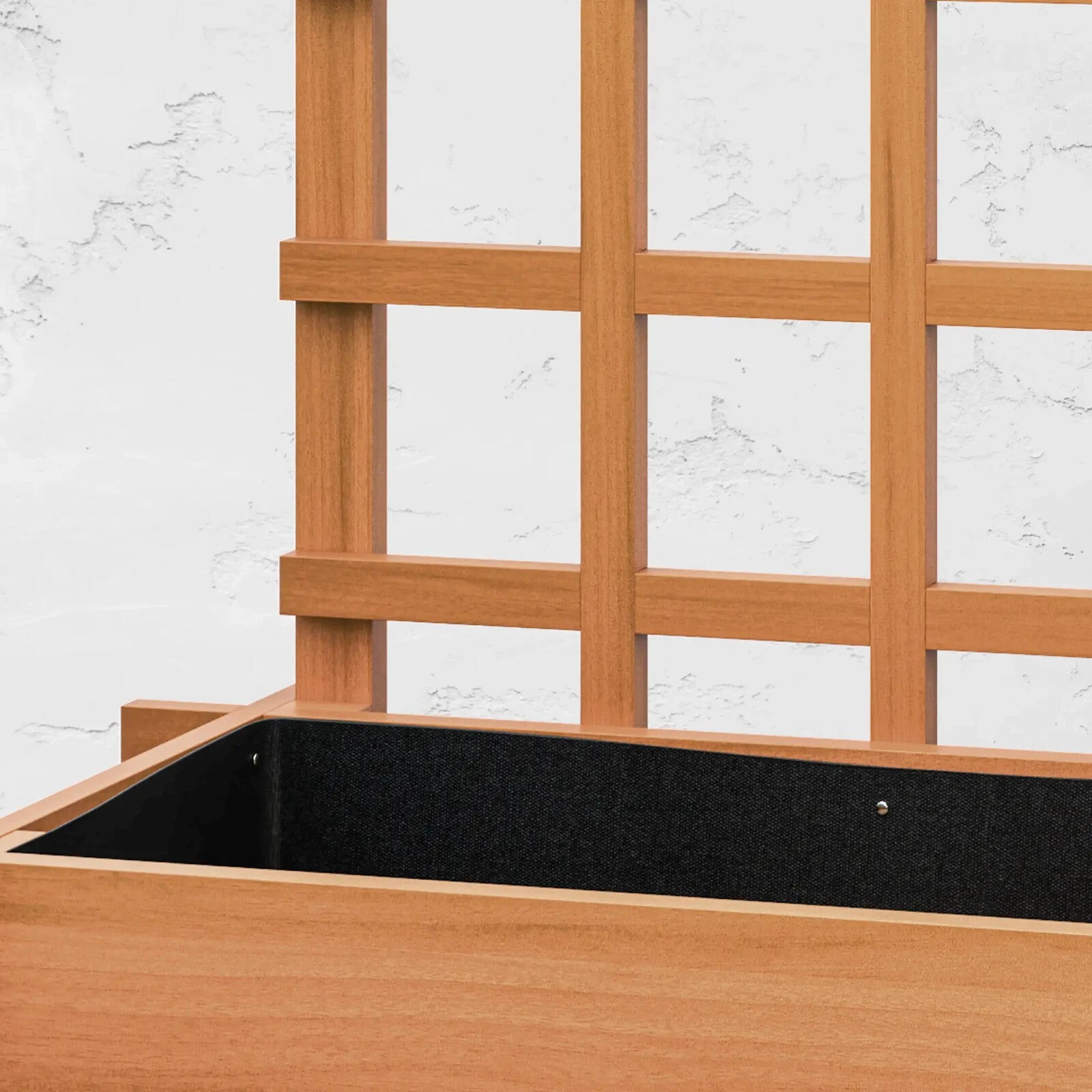 3 Tier Wooden Garden Planter With Trellis Raised Beds Outdoor For Climbing Plant - Home and Garden Furniture Shop - rustic - furniture