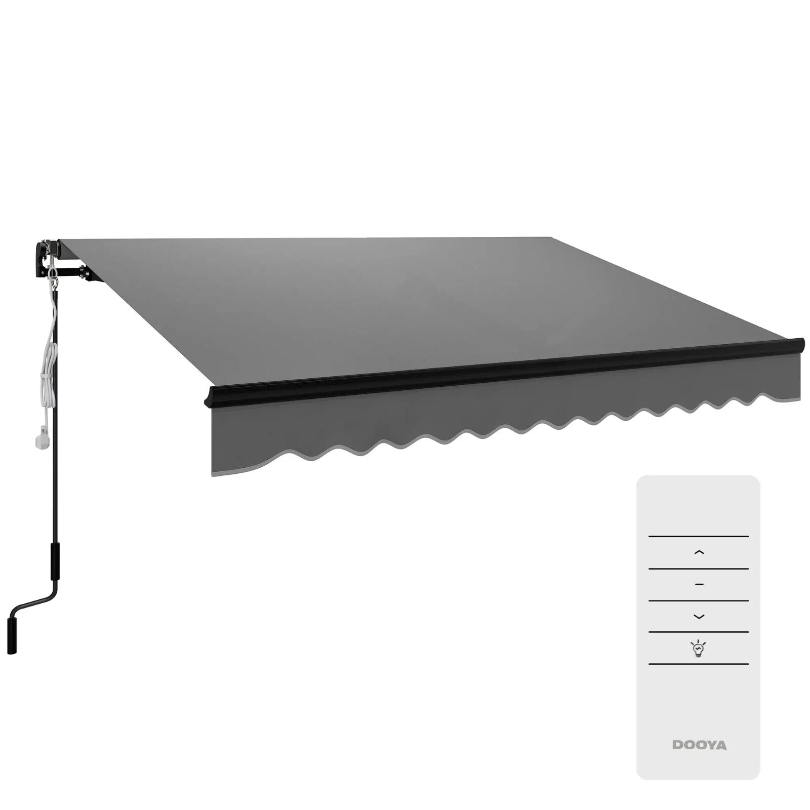 3 x 2.5m Electric Retractable Awning with LED Light Remote UV50 DIY Patio Canopy - Home and Garden Furniture Shop - rustic - furniture