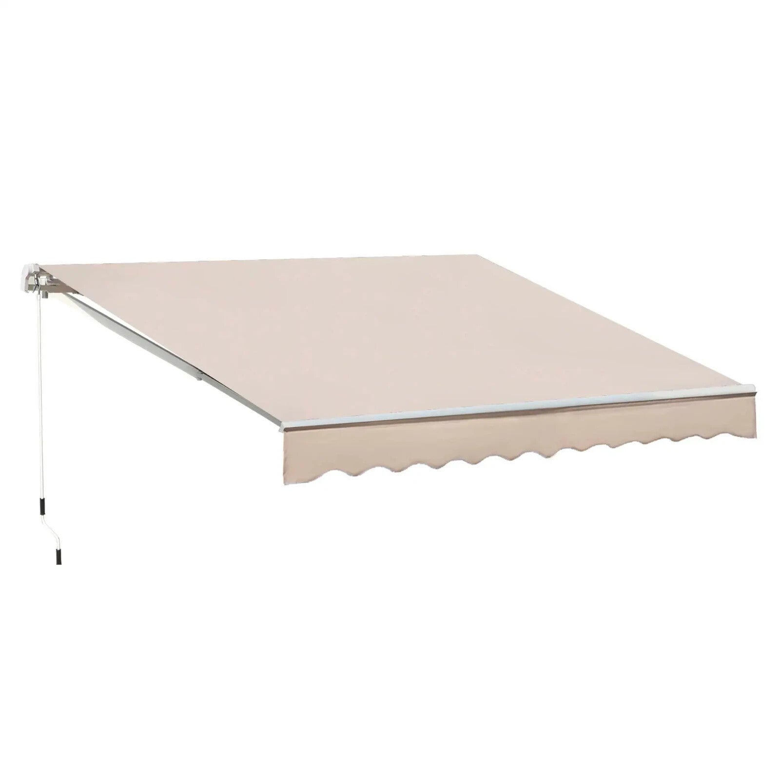 3 x 2.5m Manual Retractable Awning Garden Patio Canopy Shelter Wall Mounted - Home and Garden Furniture Shop - rustic - furniture