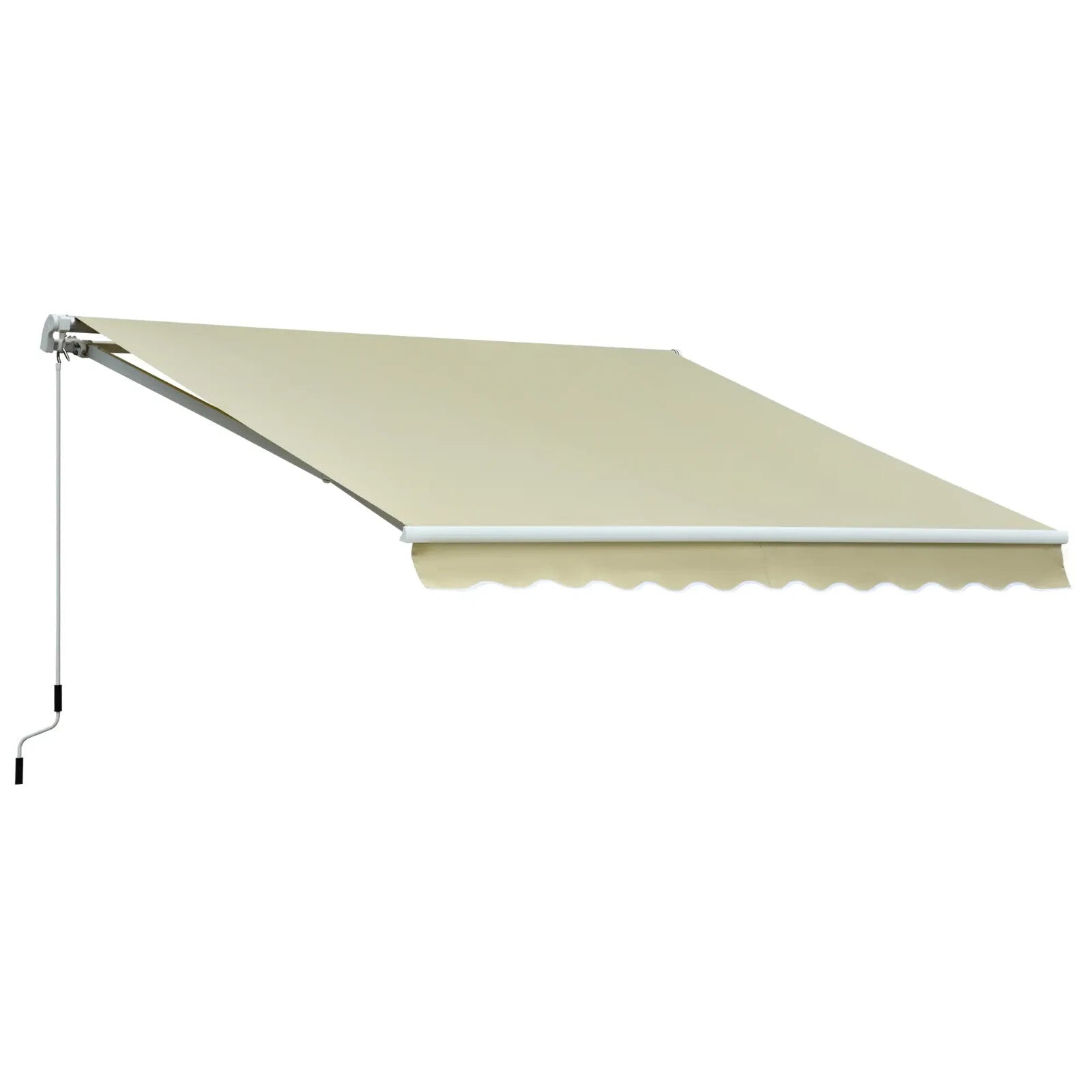 3 x 2.5m Manual Retractable Awning Garden Patio Canopy Shelter Wall Mounted - Home and Garden Furniture Shop - rustic - furniture