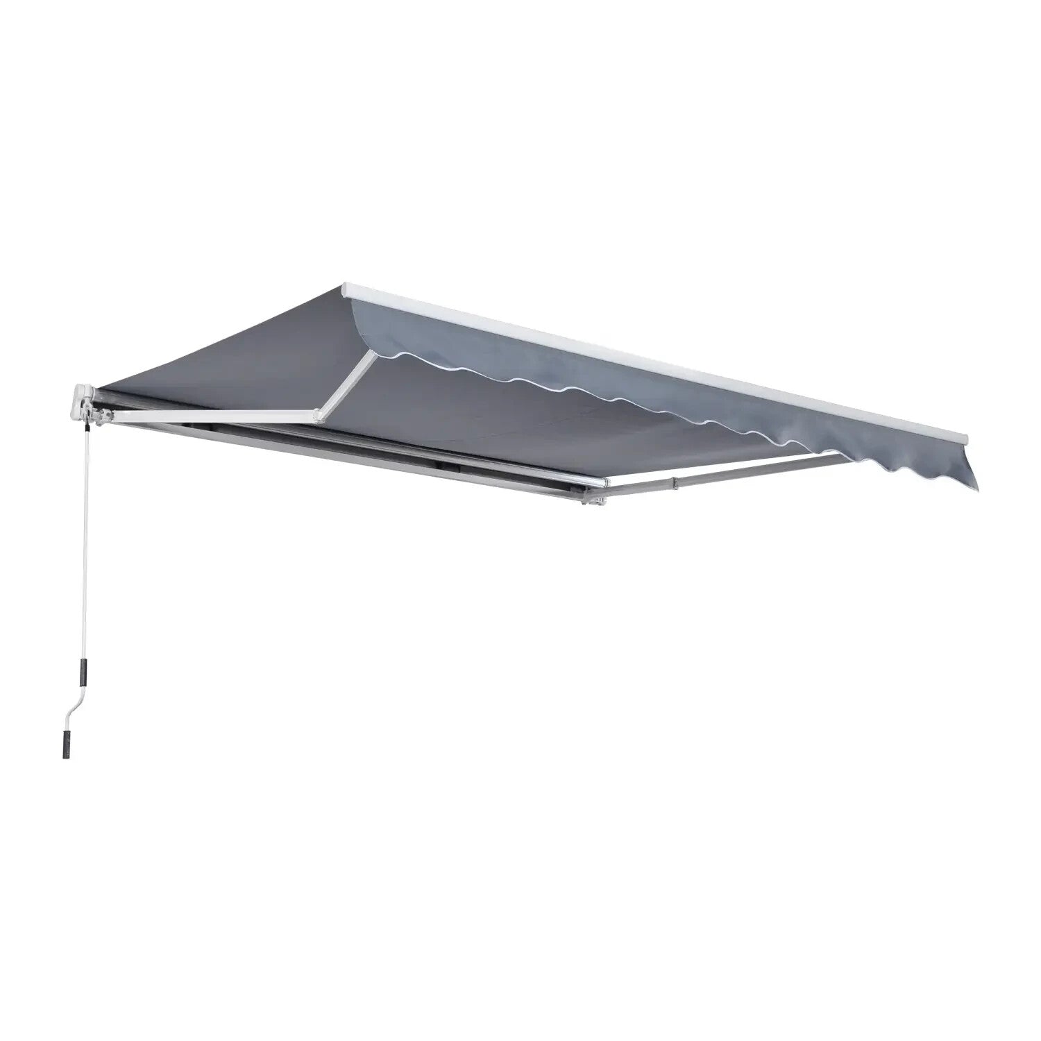 3 x 2.5m Manual Retractable Garden Awning Canopy Sun Shade Shelter for Outdoors - Home and Garden Furniture Shop - rustic - furniture