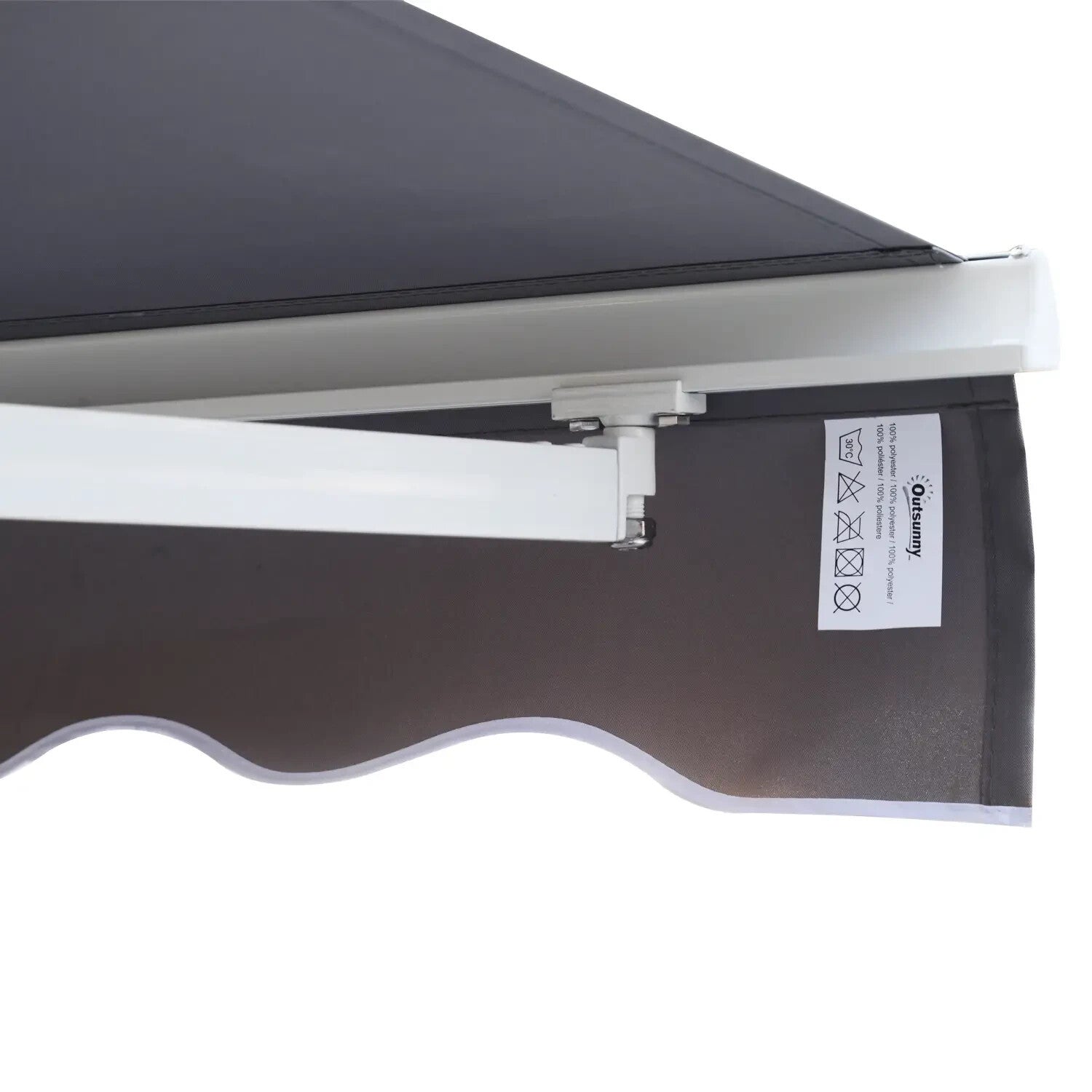 3 x 2.5m Manual Retractable Garden Awning Canopy Sun Shade Shelter for Outdoors - Home and Garden Furniture Shop - rustic - furniture