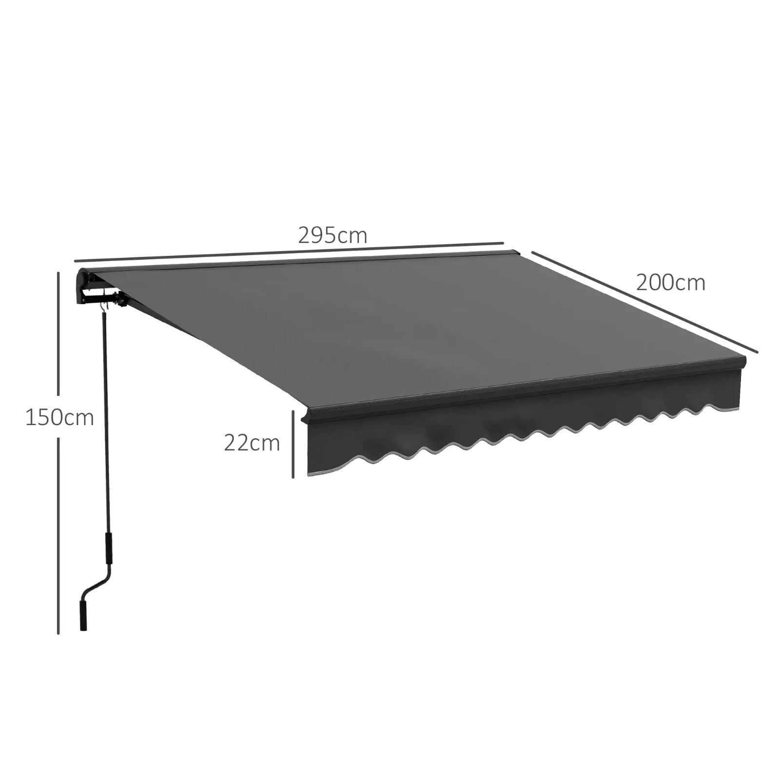 3 x 2m Electric Retractable Awning Canopy with Remote for Patio Door Window - Home and Garden Furniture Shop - rustic - furniture