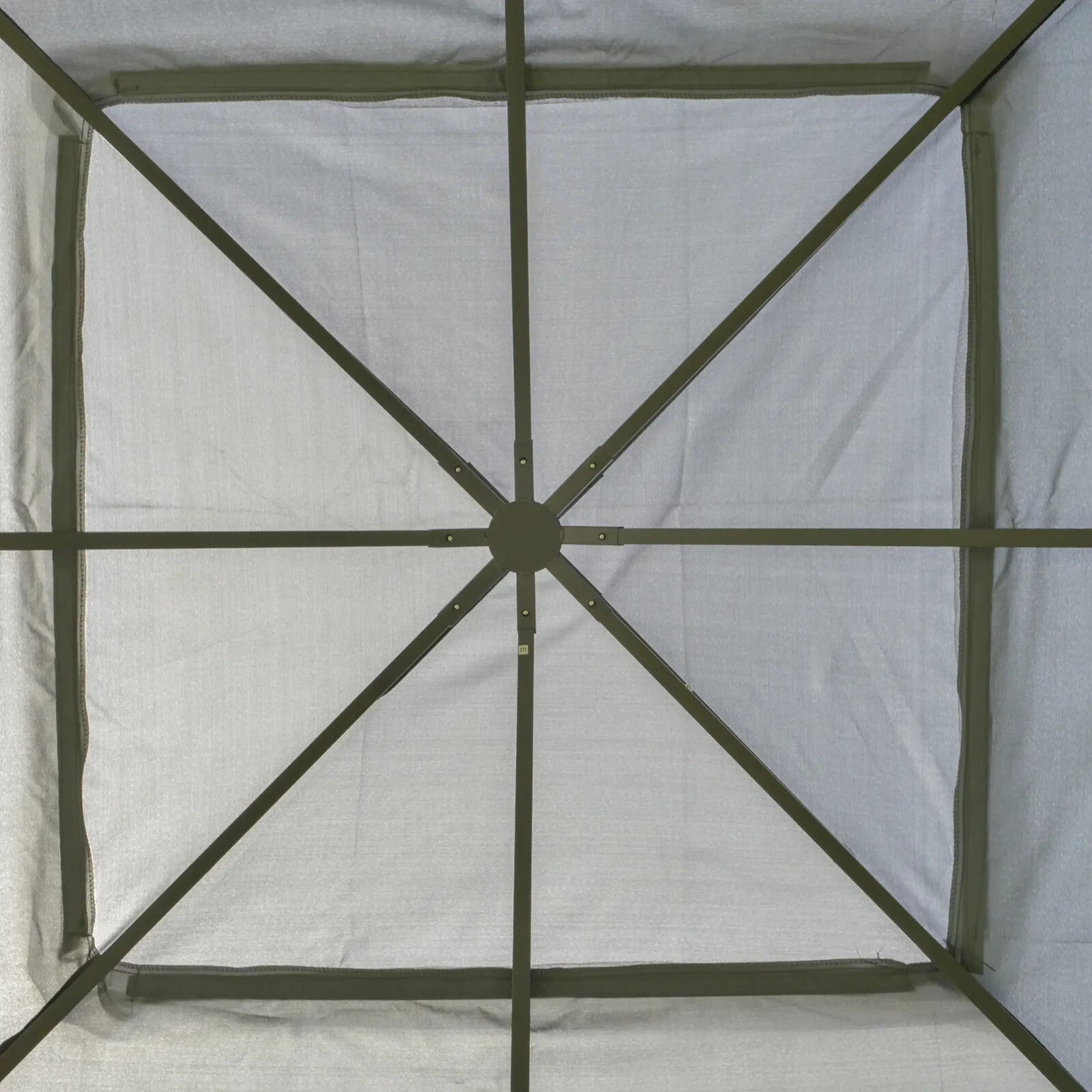 3 x 3m Garden Gazebo with Double Roof Canopy and Mesh Curtains for Outdoor Use - Home and Garden Furniture Shop - rustic - furniture