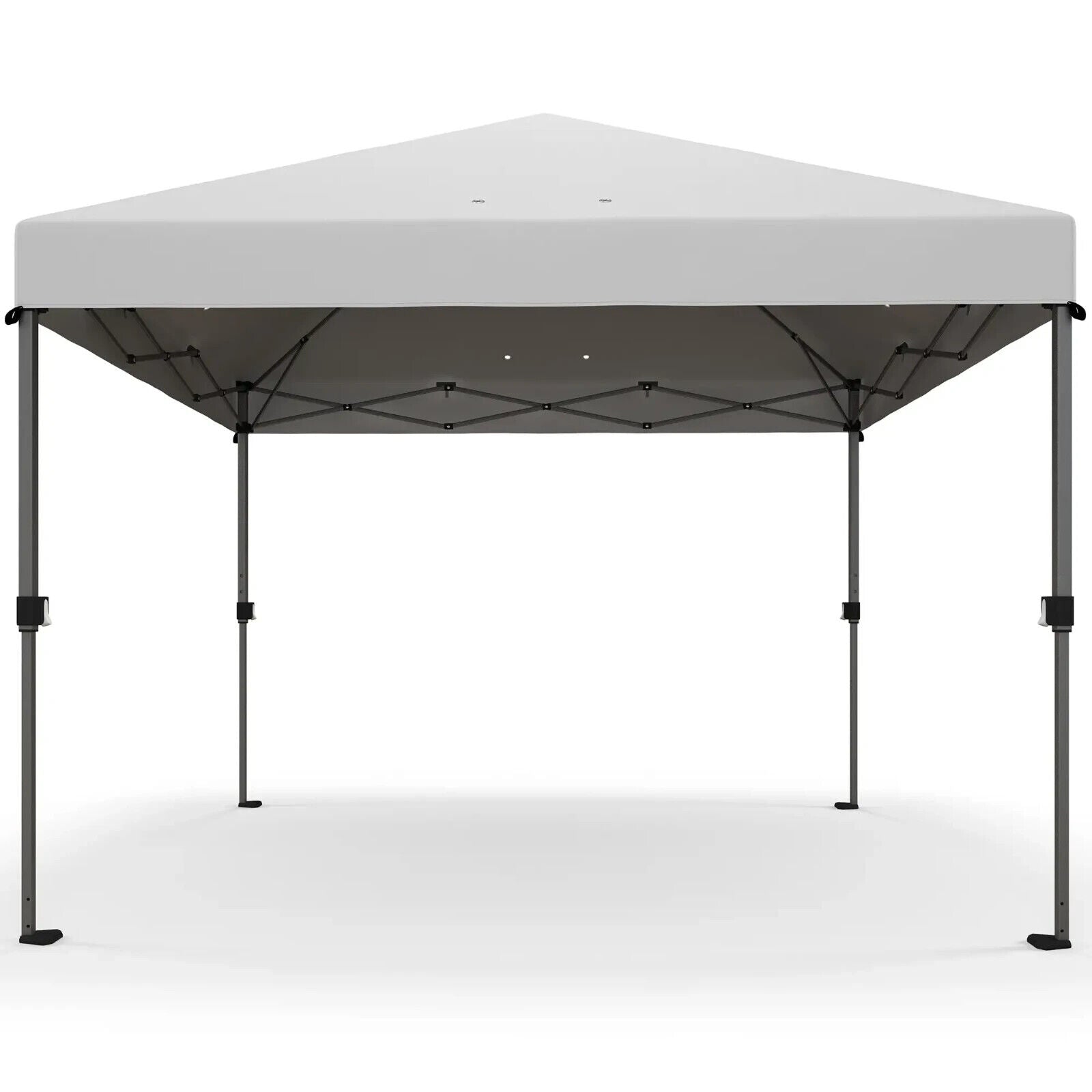 3 x 3m Garden Pop Up Gazebo Event Shelter 1 - Button Push White Party Marquee Tent - Home and Garden Furniture Shop - #rustic - furniture#