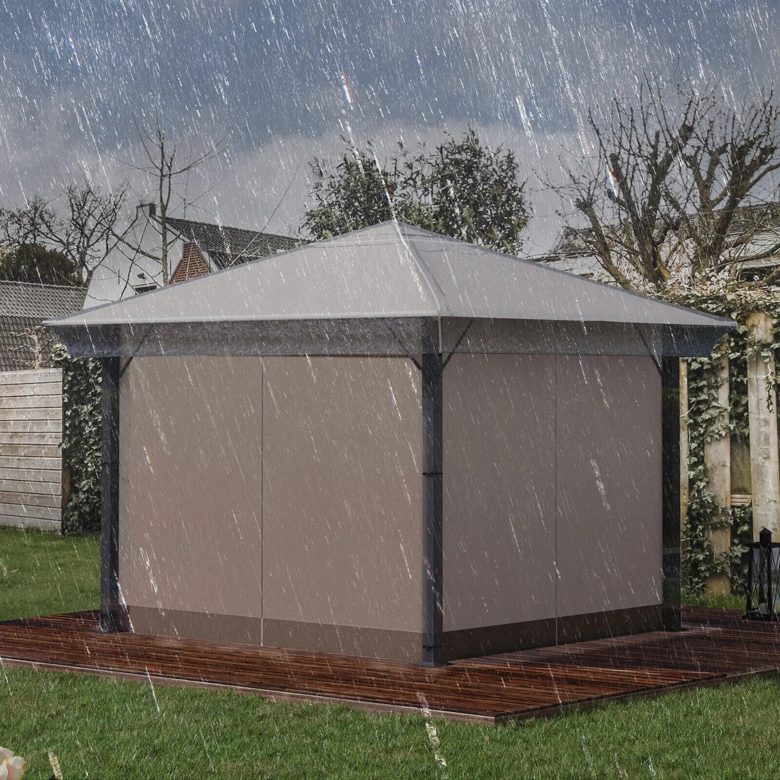 3 x 3(m) Gazebo Protective Canopy Cover Waterproof Cover for Canopy Tent Roof - Home and Garden Furniture Shop - #rustic - furniture#
