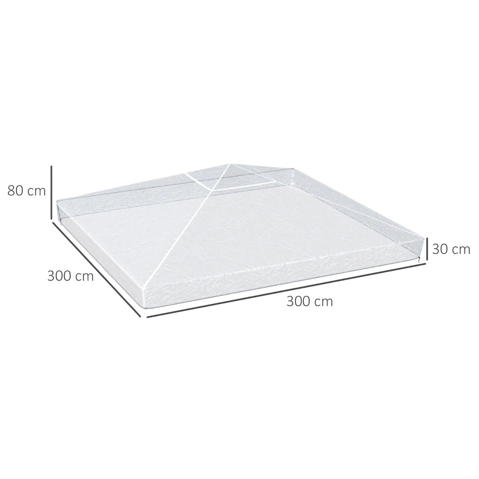 3 x 3(m) Gazebo Protective Canopy Cover Waterproof Cover for Canopy Tent Roof - Home and Garden Furniture Shop - #rustic - furniture#