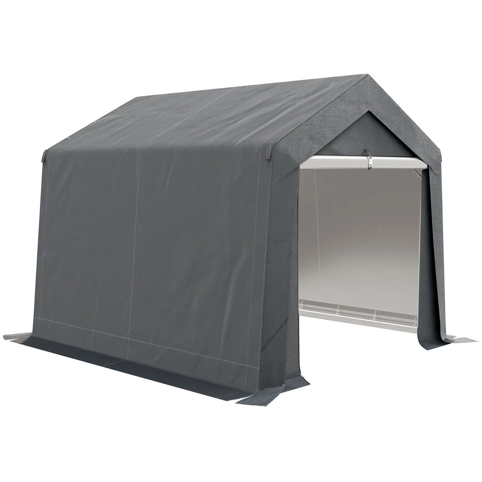 3 x 3m Portable Shed Waterproof Heavy Duty Grey Garden Storage Shed for Tools - Home and Garden Furniture Shop - #rustic - furniture#