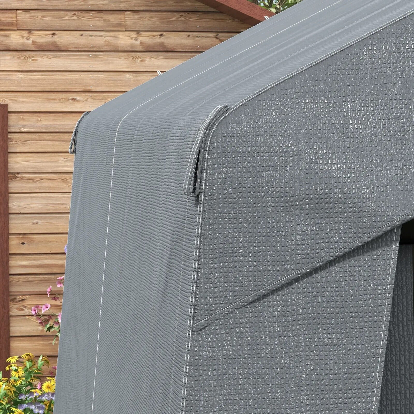 3 x 3m Portable Shed Waterproof Heavy Duty Grey Garden Storage Shed for Tools - Home and Garden Furniture Shop - #rustic - furniture#