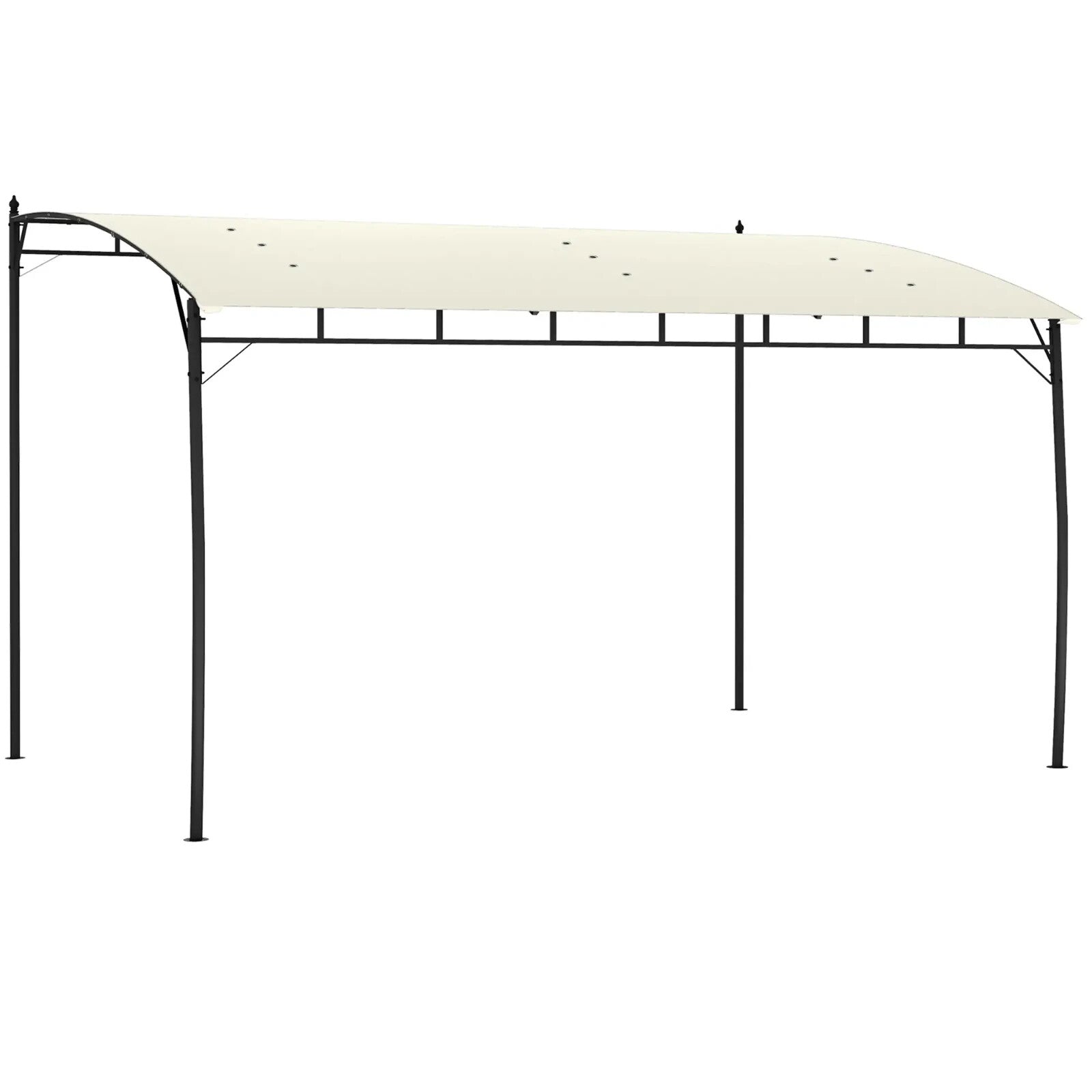3 x 4 m Outdoor Pergola Gazebo Sun Shade Shelter w/ Metal Frame for Garden Patio - Home and Garden Furniture Shop - rustic - furniture