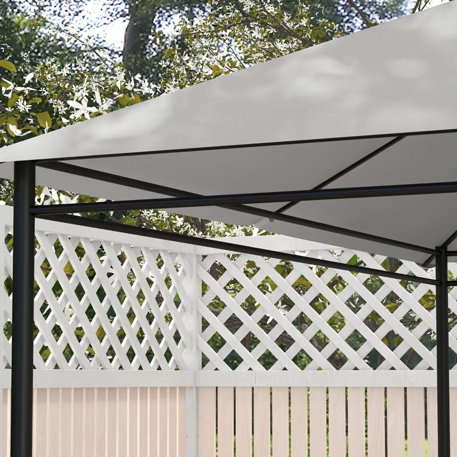 3 x 4m Replacement Gazebo Canopy Gazebo Roof Cover Light Grey Spare Canopy Roof - Home and Garden Furniture Shop - #rustic - furniture#
