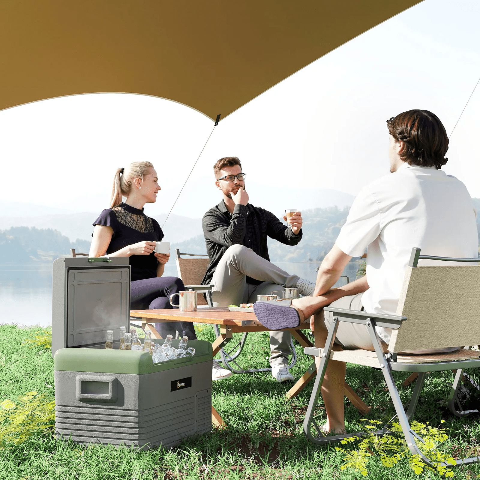 30L Car Refrigerator 12V Portable Fride Freezer Electric Cooler Box Camping HGFS - Home and Garden Furniture Shop - rustic - furniture
