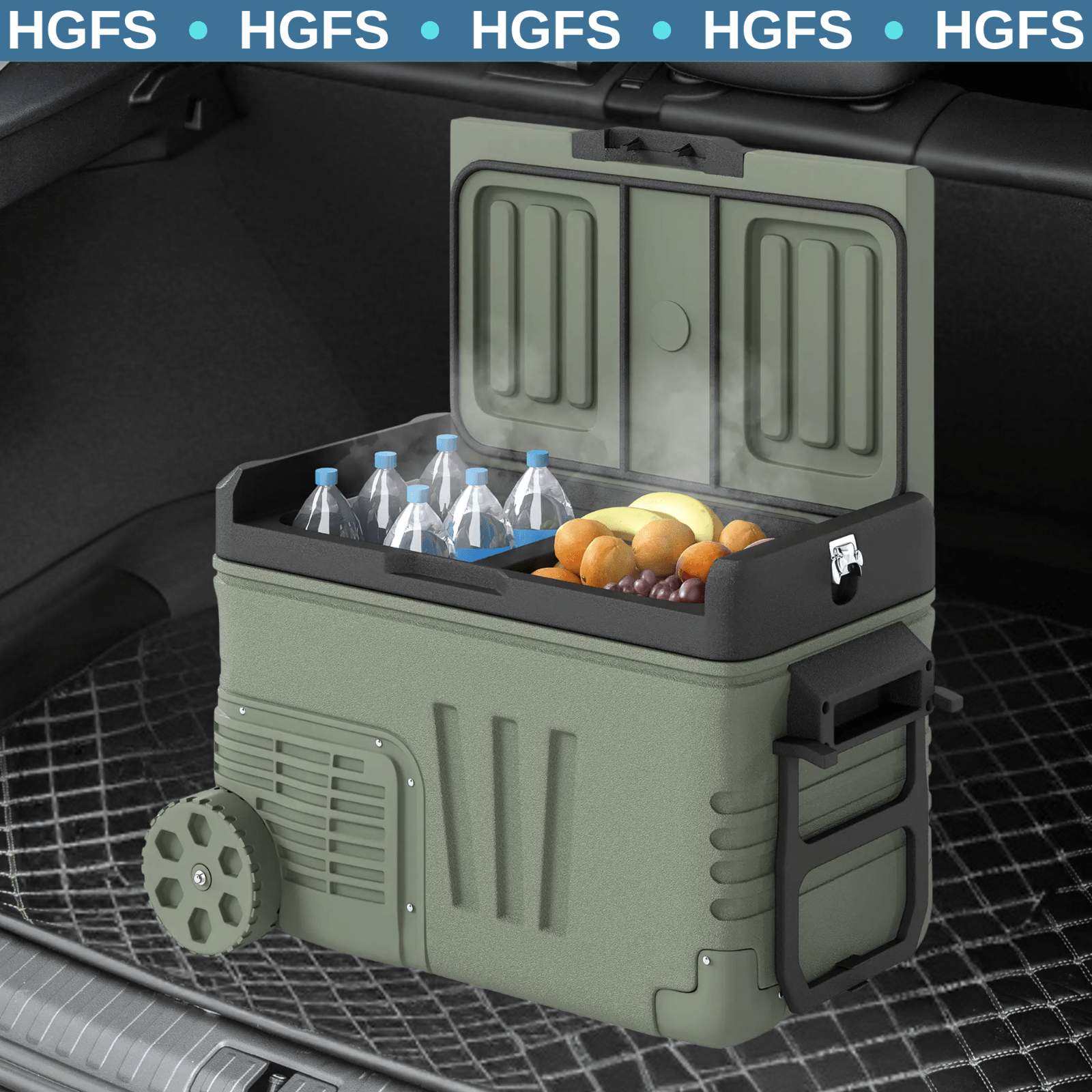33L Car Refrigerator Portable Fridge Freezer Compressor Car Electric Cooler Box - Home and Garden Furniture Shop - rustic - furniture