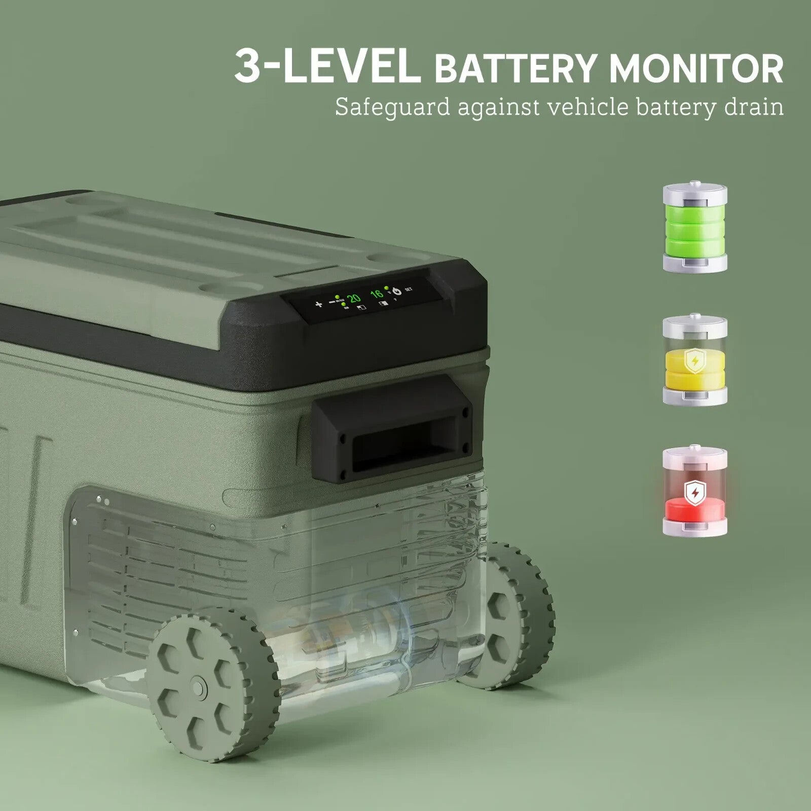 33L Car Refrigerator Portable Fridge Freezer Compressor Car Electric Cooler Box - Home and Garden Furniture Shop - rustic - furniture