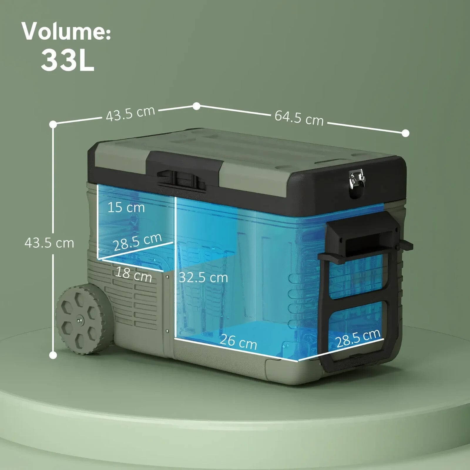 33L Car Refrigerator Portable Fridge Freezer Compressor Car Electric Cooler Box - Home and Garden Furniture Shop - rustic - furniture