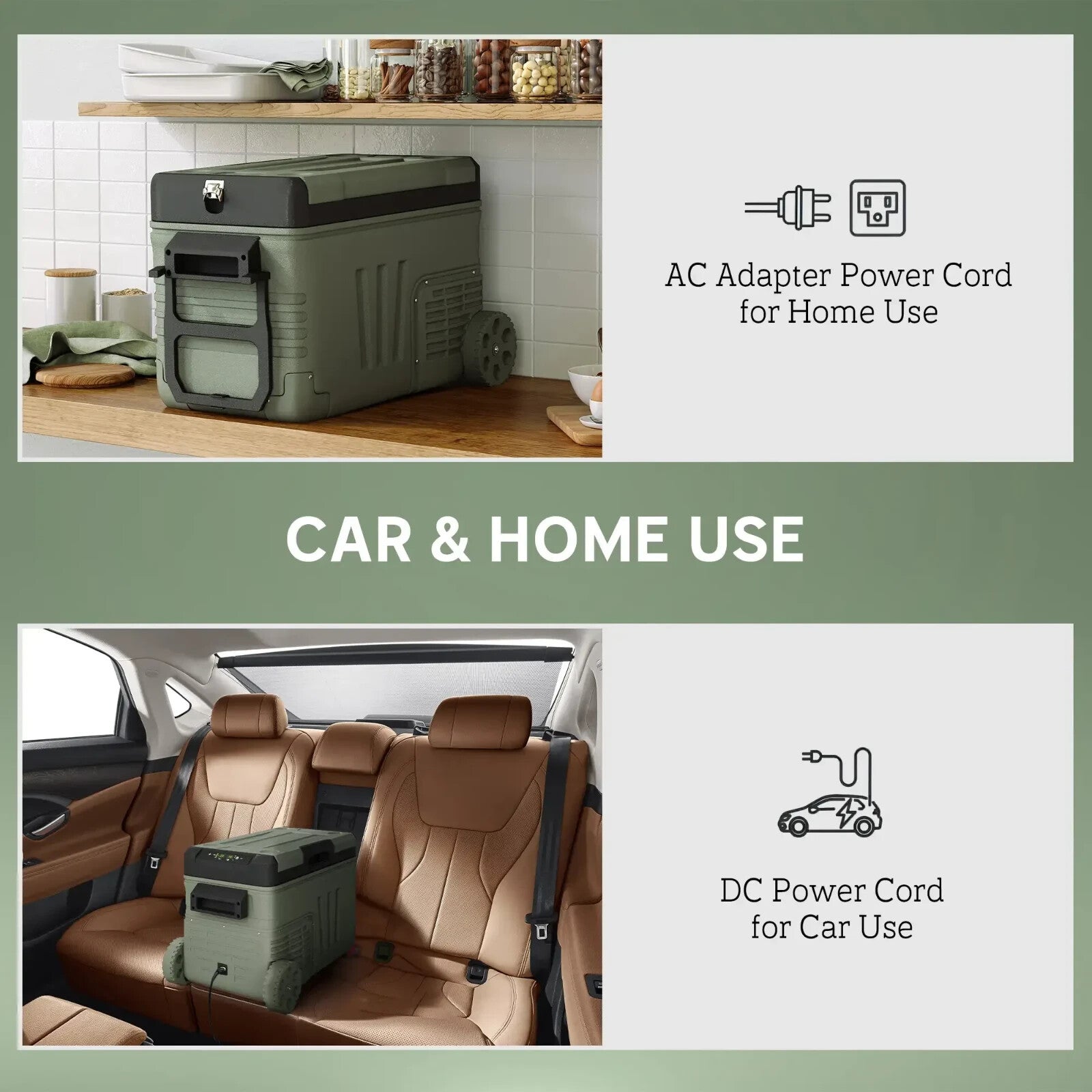 33L Car Refrigerator Portable Fridge Freezer Compressor Car Electric Cooler Box - Home and Garden Furniture Shop - rustic - furniture