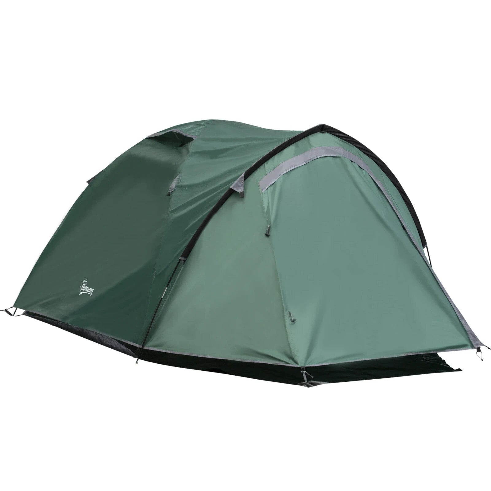 3–4 Person Dome Tent with Large Windows Waterproof Shelter for Family Camping - Home and Garden Furniture Shop - rustic - furniture