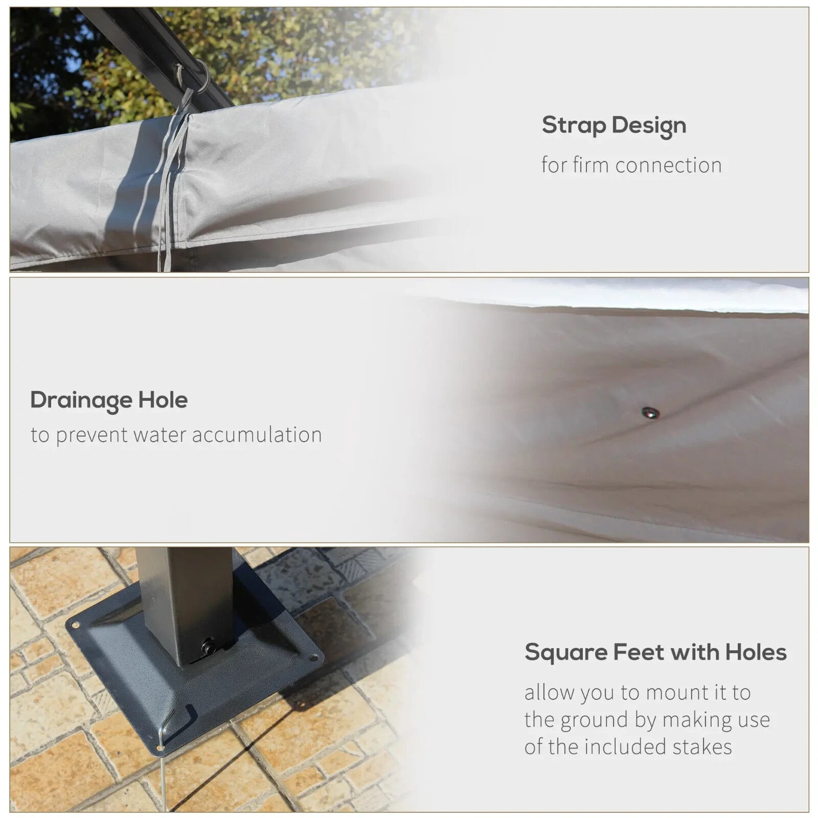 3.5m x 3.5m Metal Pergola Gazebo with Retractable Roof Garden Shade Shelter - Home and Garden Furniture Shop - rustic - furniture