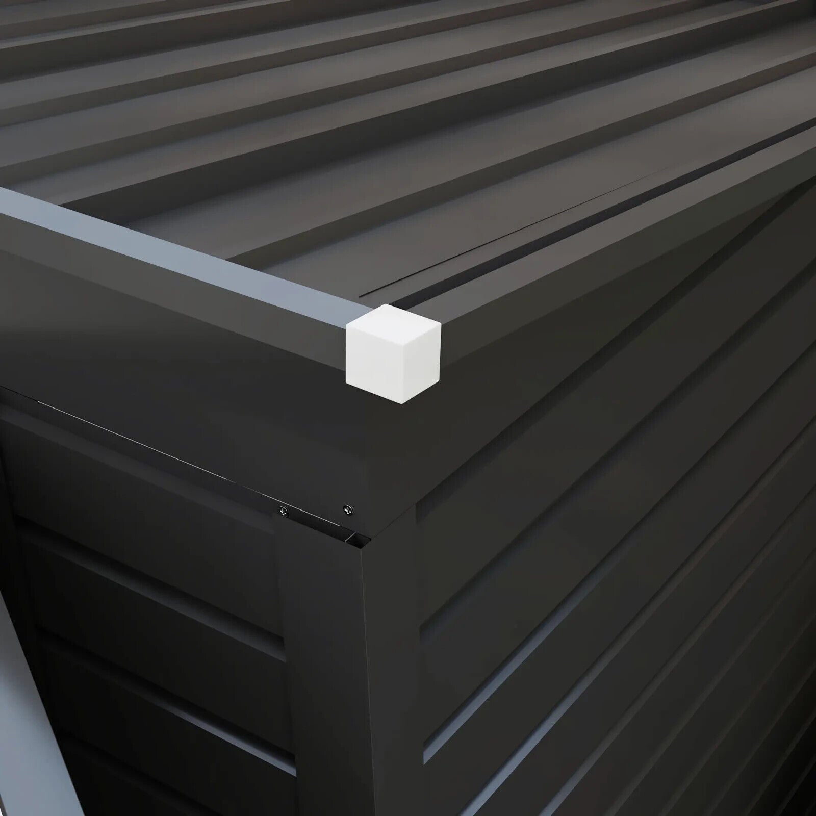 3.7 x 7.9ft Galvanised Garden Storage Shed Steel Outdoor Shed with Double Doors - Home and Garden Furniture Shop - #rustic - furniture#