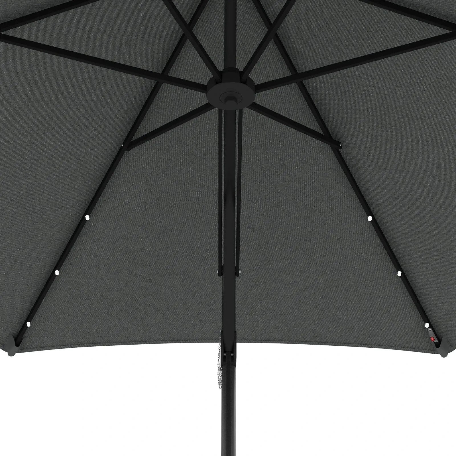 3m Cantilever Garden Parasol with Solar LED Base & Cover Outdoor Umbrella Shade - Home and Garden Furniture Shop - rustic - furniture