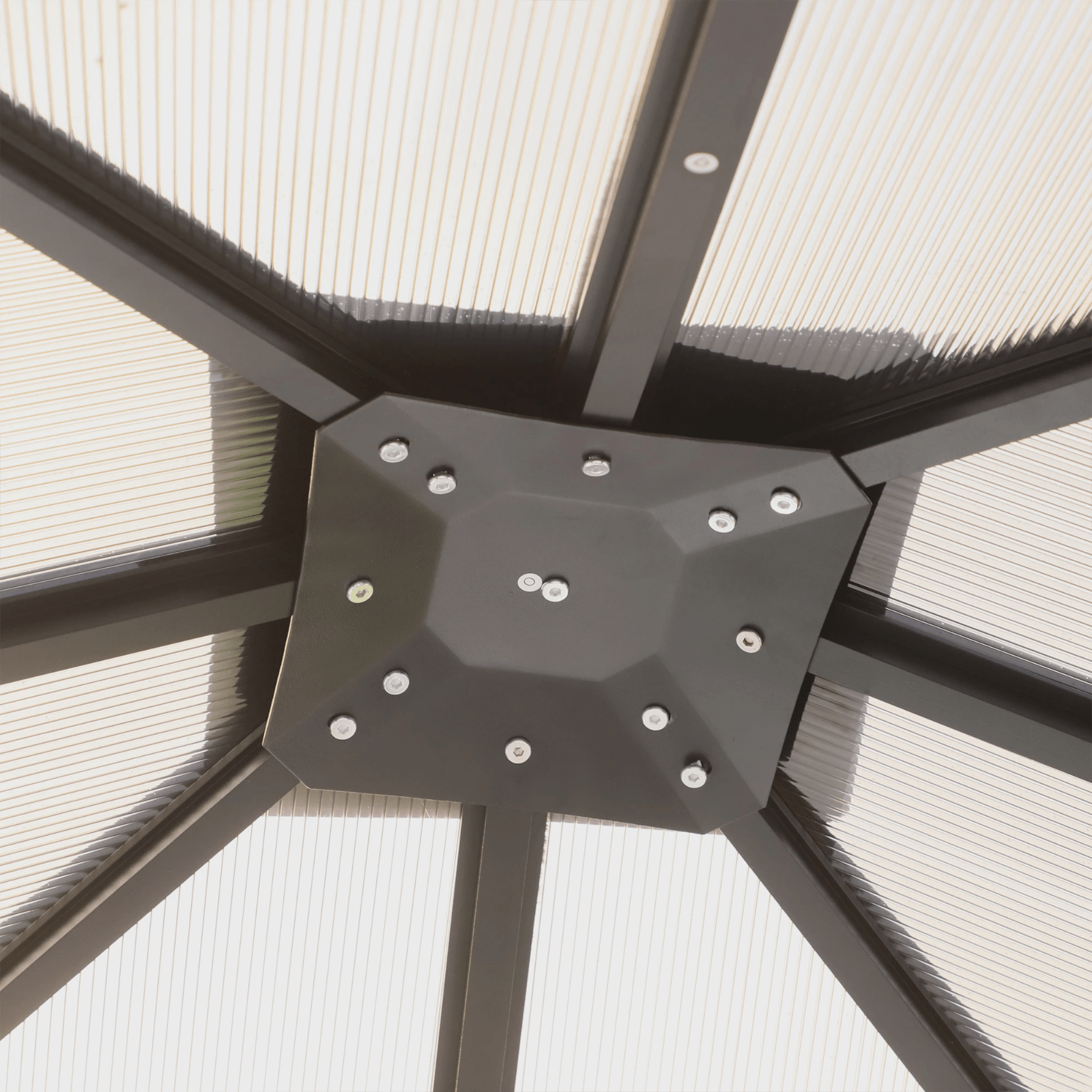 3m Polycarbonate Hardtop Gazebo with Sides Curtains Aluminium Frame Party Tent - Home and Garden Furniture Shop - rustic - furniture