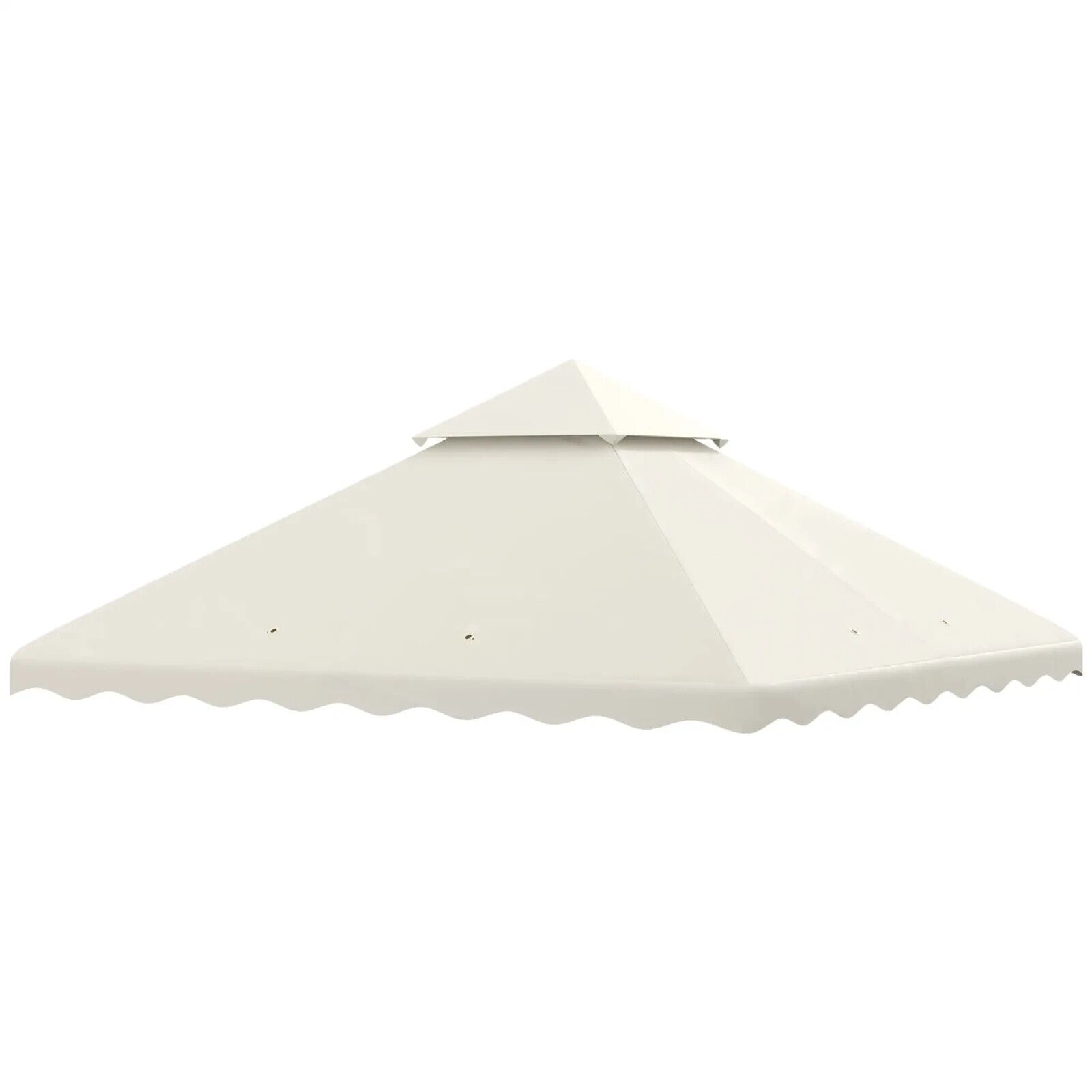 3m x 3m Gazebo Canopy Replacement Cover 2 - Tier Replacement Gazebo Roof Cream Sun - Home and Garden Furniture Shop - #rustic - furniture#