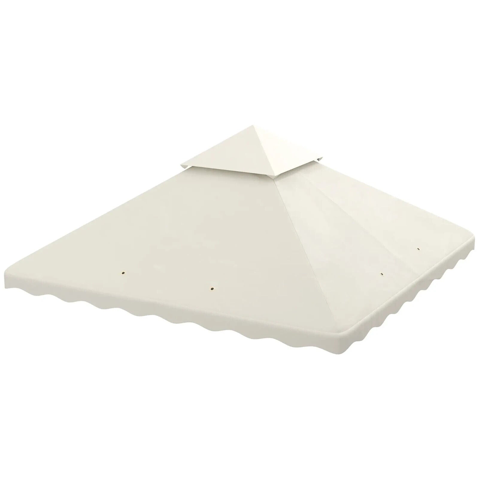 3m x 3m Gazebo Canopy Replacement Cover 2 - Tier Replacement Gazebo Roof Cream Sun - Home and Garden Furniture Shop - #rustic - furniture#