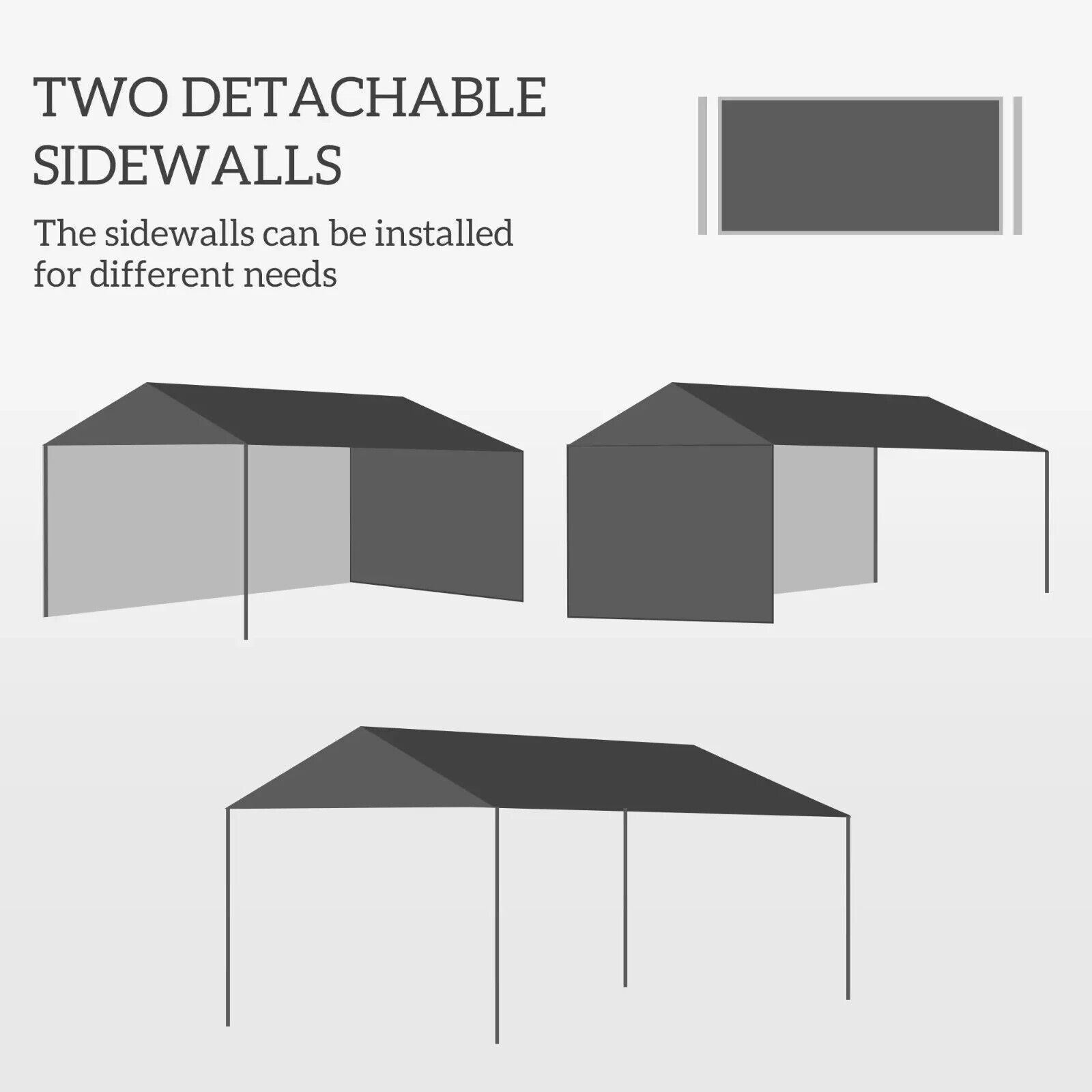 3m x 4m Outdoor Garden Gazebo Wedding Party Tent Canopy Marquee White Shelter - Home and Garden Furniture Shop - #rustic - furniture#
