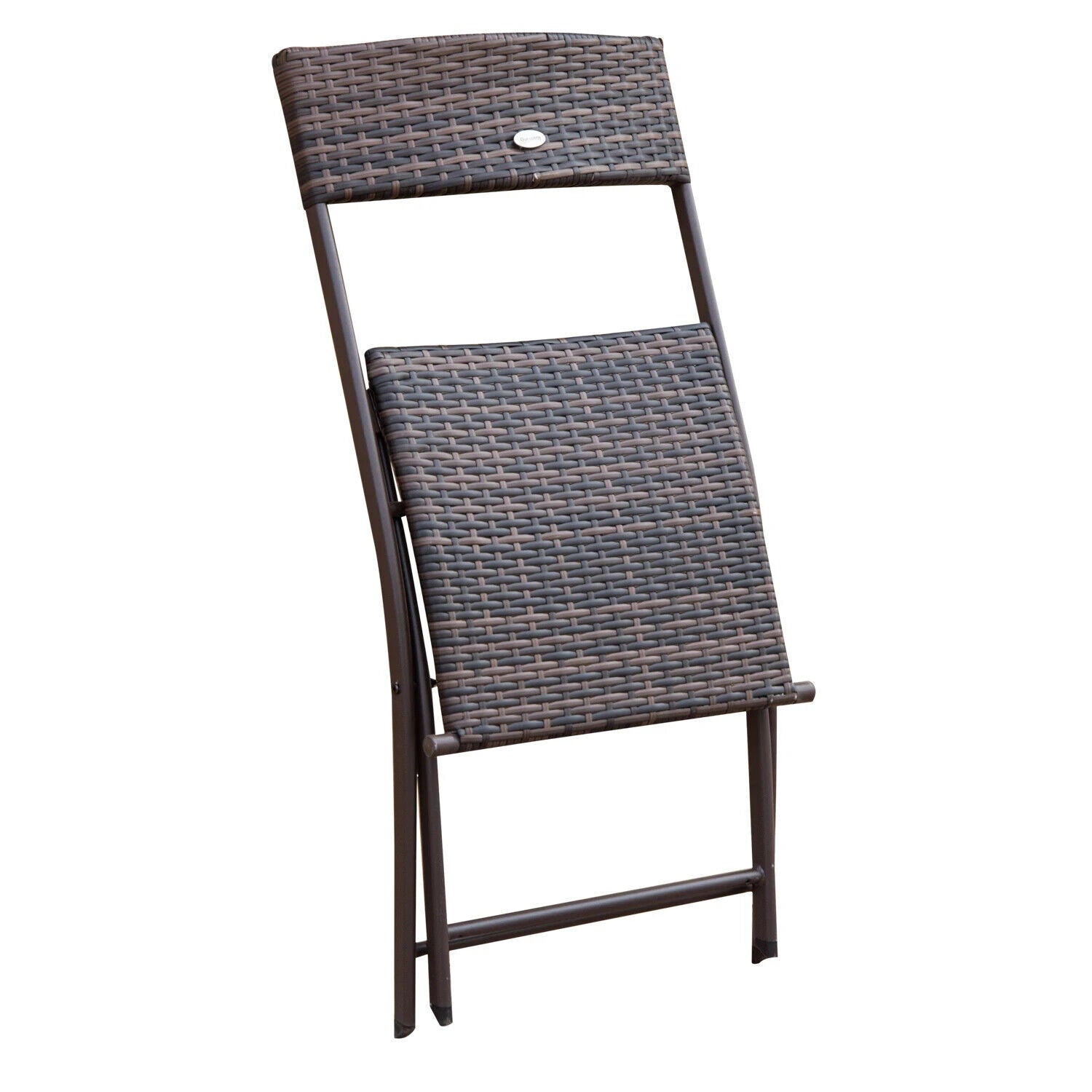 3PC Rattan Bistro Set Folding Chairs Coffee Table Garden Outdoor Furniture - Home and Garden Furniture Shop - #rustic - furniture#
