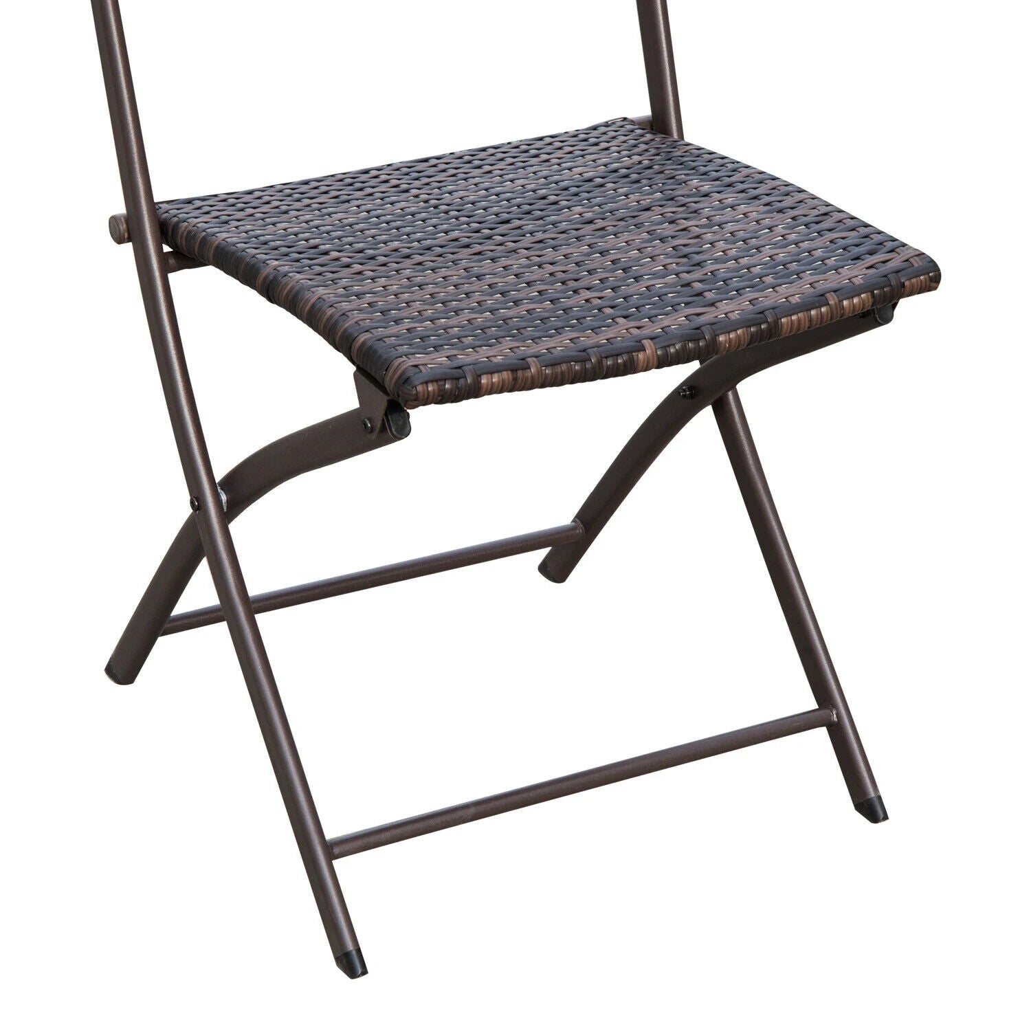 3PC Rattan Bistro Set Folding Chairs Coffee Table Garden Outdoor Furniture - Home and Garden Furniture Shop - #rustic - furniture#