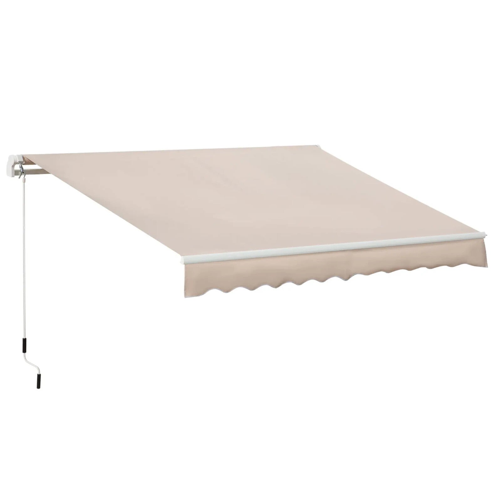 3x2m Manual Retractable Awning Canopy Sun Shade Shelter for Patio or Garden Use - Home and Garden Furniture Shop - rustic - furniture