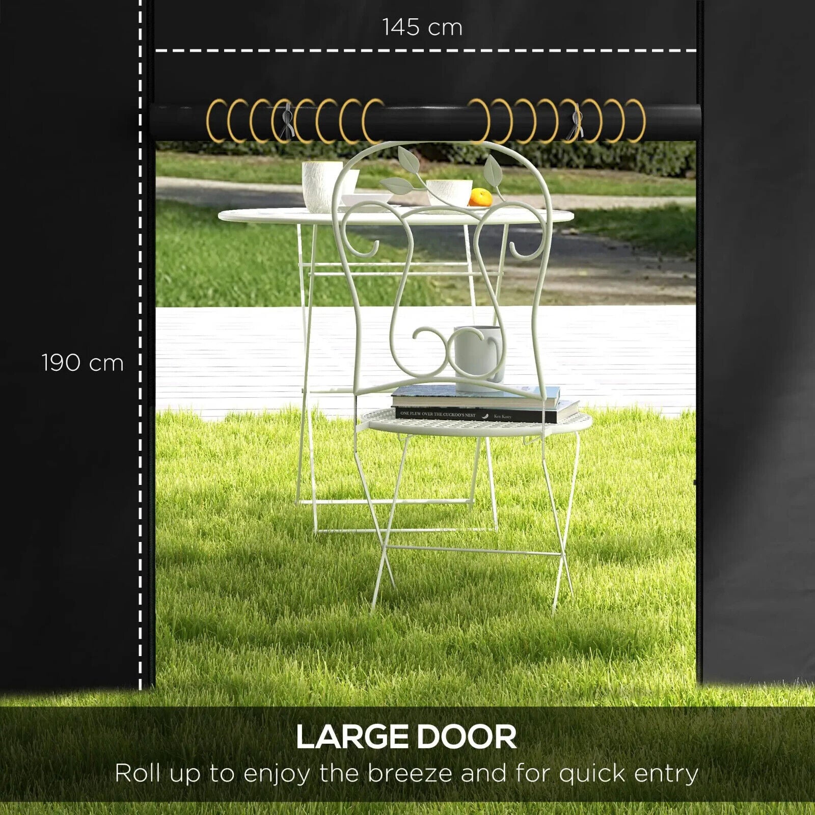3x3m 3x6m Pop Up Gazebo Side Panels Replacement 2 Pack Black Replacement Walls - Home and Garden Furniture Shop - #rustic - furniture#