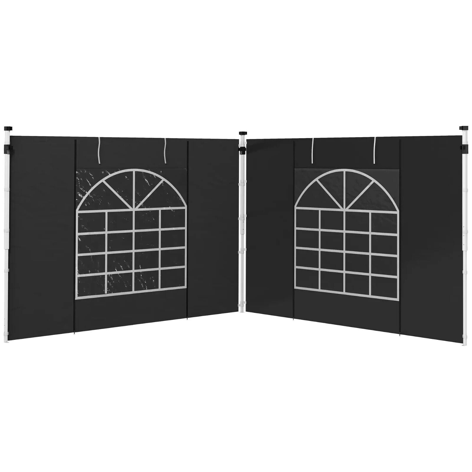 3x3m 3x6m Pop Up Gazebo Side Panels Replacement 2 Pack Black Replacement Walls - Home and Garden Furniture Shop - #rustic - furniture#