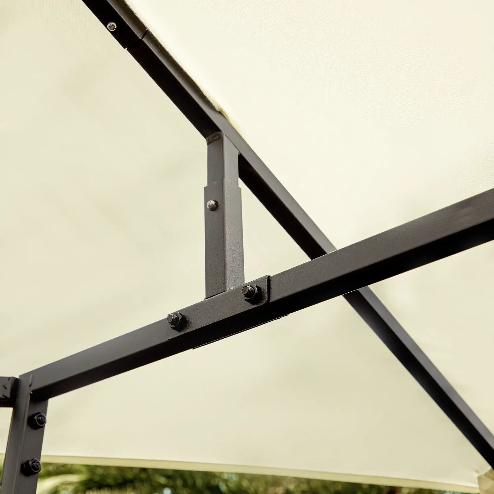 3x3m Garden Gazebo Party Tent Outdoor Pavilion with Canopy Awning Shelter White - Home and Garden Furniture Shop - rustic - furniture