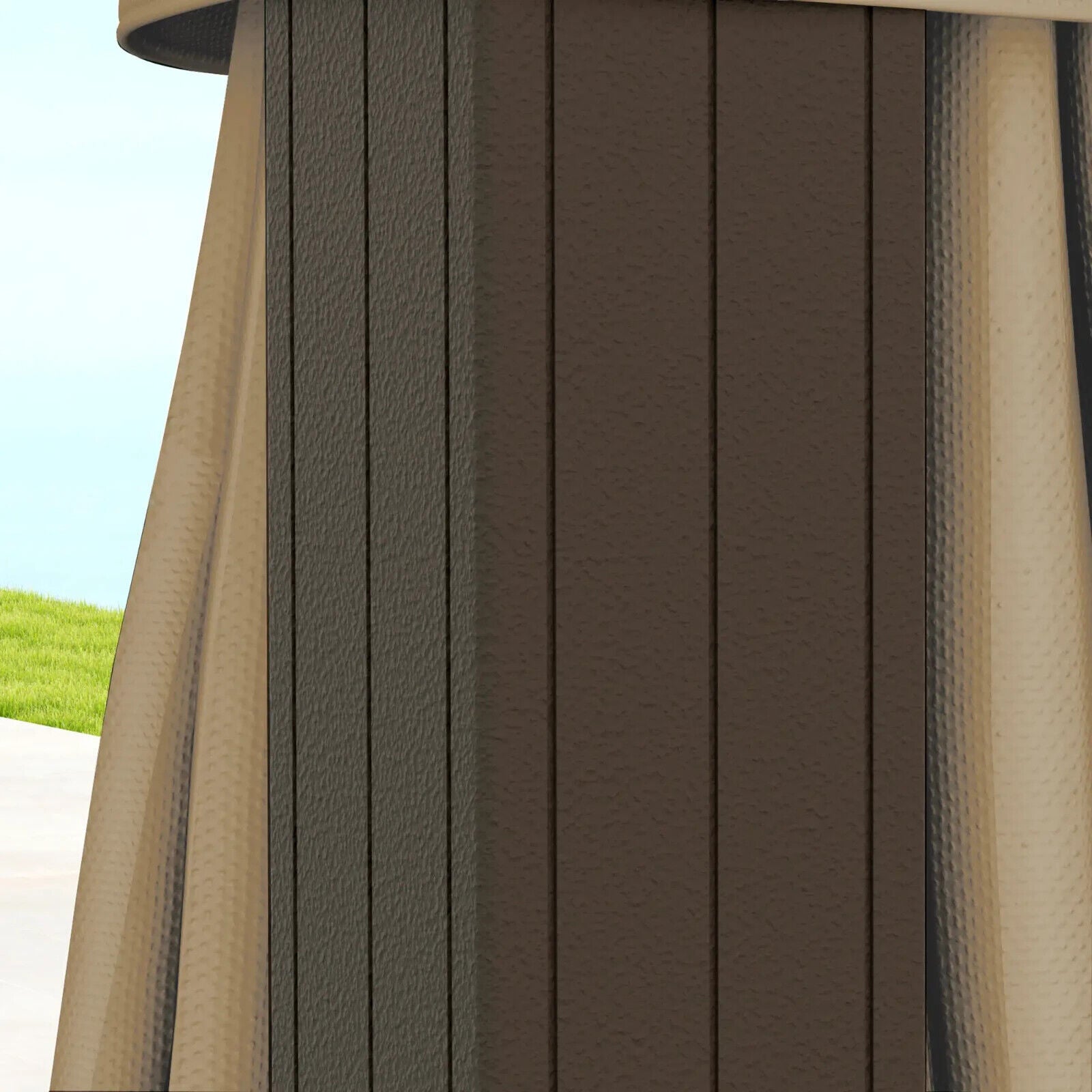 3x3(m) Hardtop Metal Gazebo Outdoor Garden Shelter Heavy Duty Patio Marquee Tent - Home and Garden Furniture Shop - #rustic - furniture#