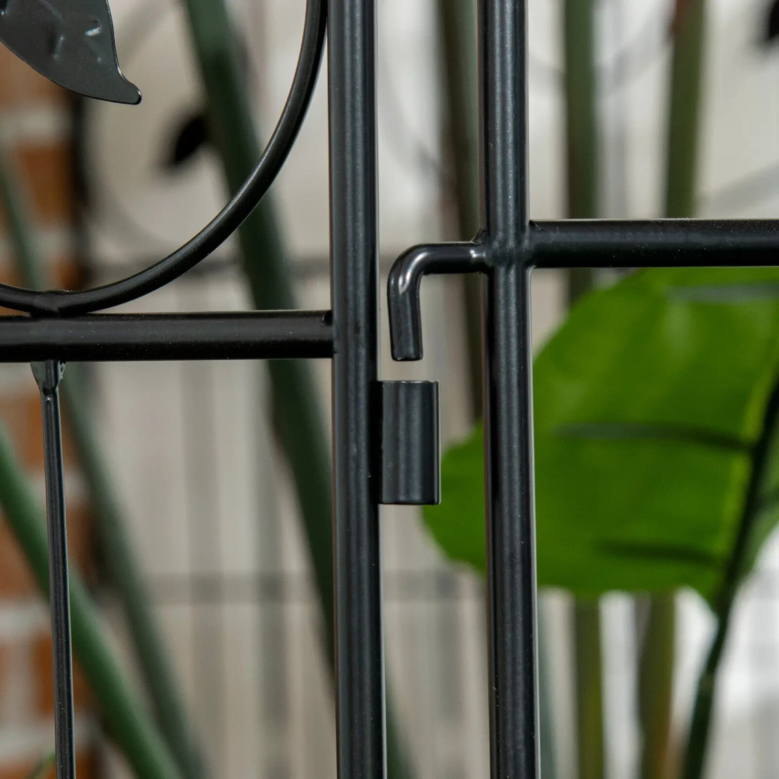 4 - Pcs Decorative Garden Fence Panels 43"x11.5ft Metal Picket Border Edging Black - Home and Garden Furniture Shop - rustic - furniture