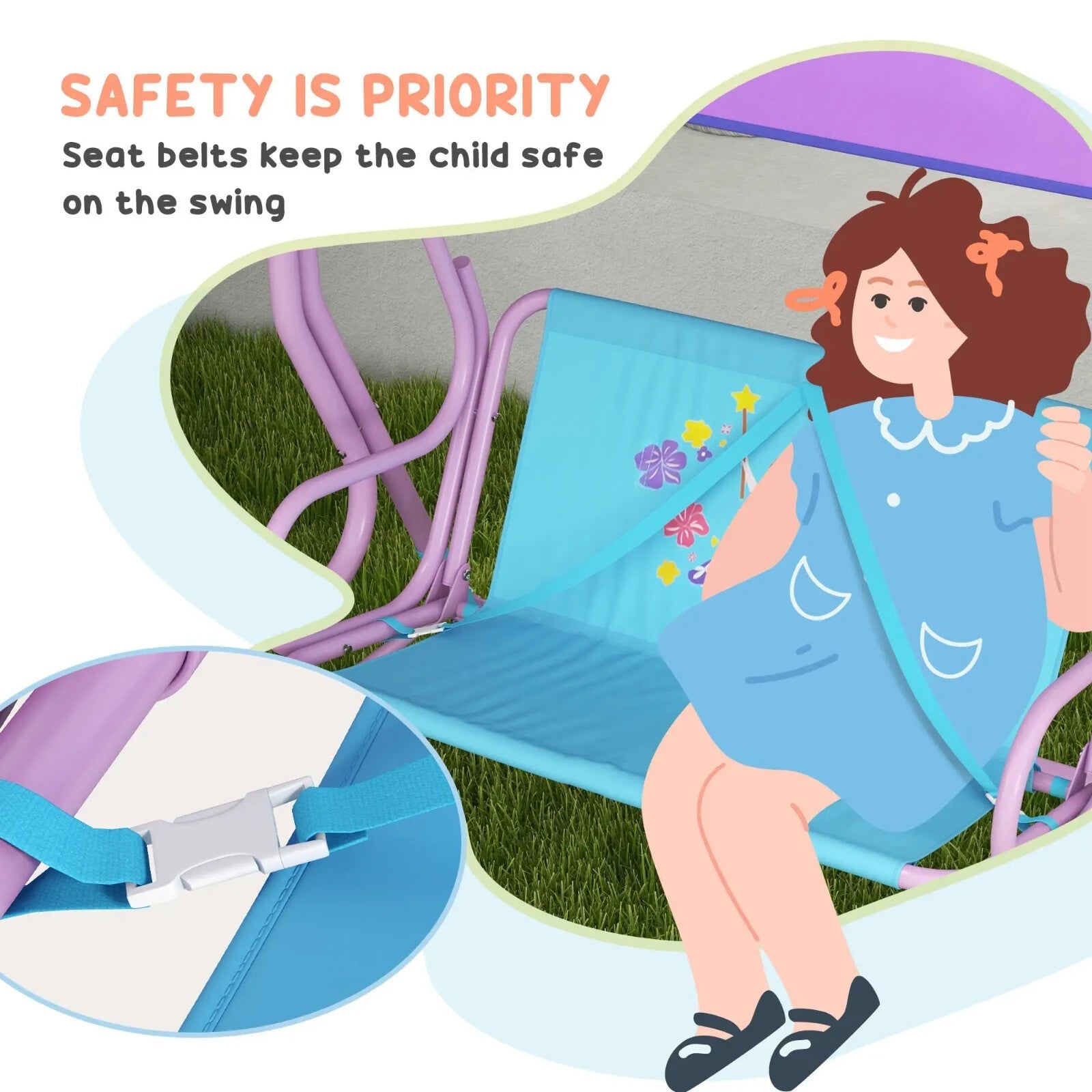 4 Piece Kids Garden Furniture Set with Table Chairs and Adjustable Canopy Theme - Home and Garden Furniture Shop - rustic - furniture