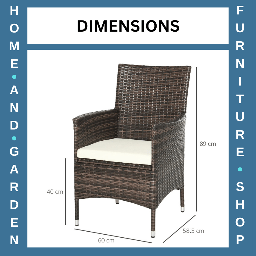 4 Piece Rattan Garden Furniture Set Outdoor Cushioned Patio Chairs and Sofa Set - Home and Garden Furniture Shop - rustic - furniture