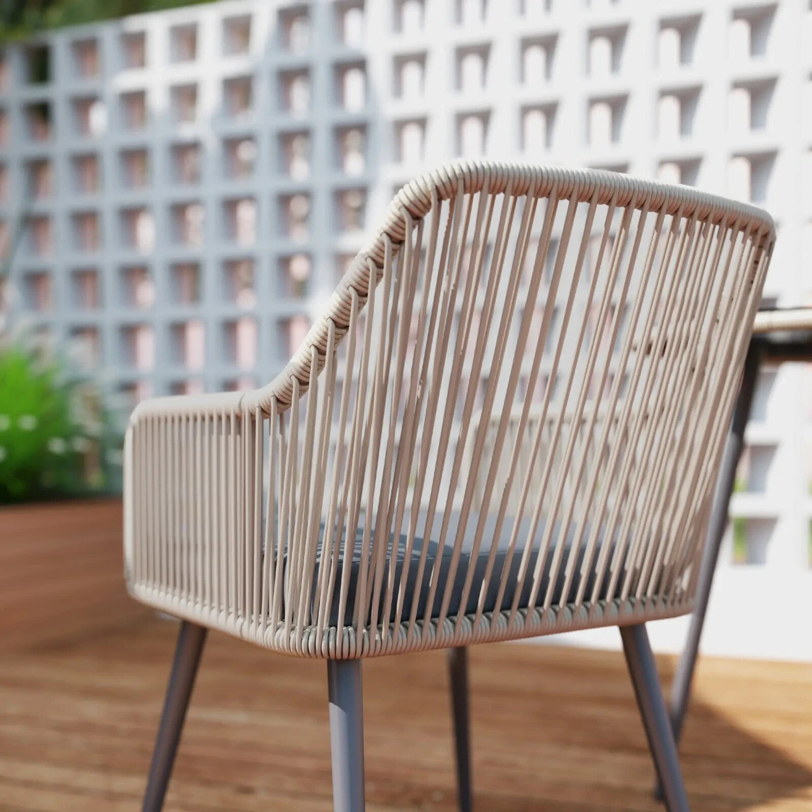 4 Seater Rattan Garden Dining Set with Table Chairs and Parasol Hole for Patio - Home and Garden Furniture Shop - rustic - furniture