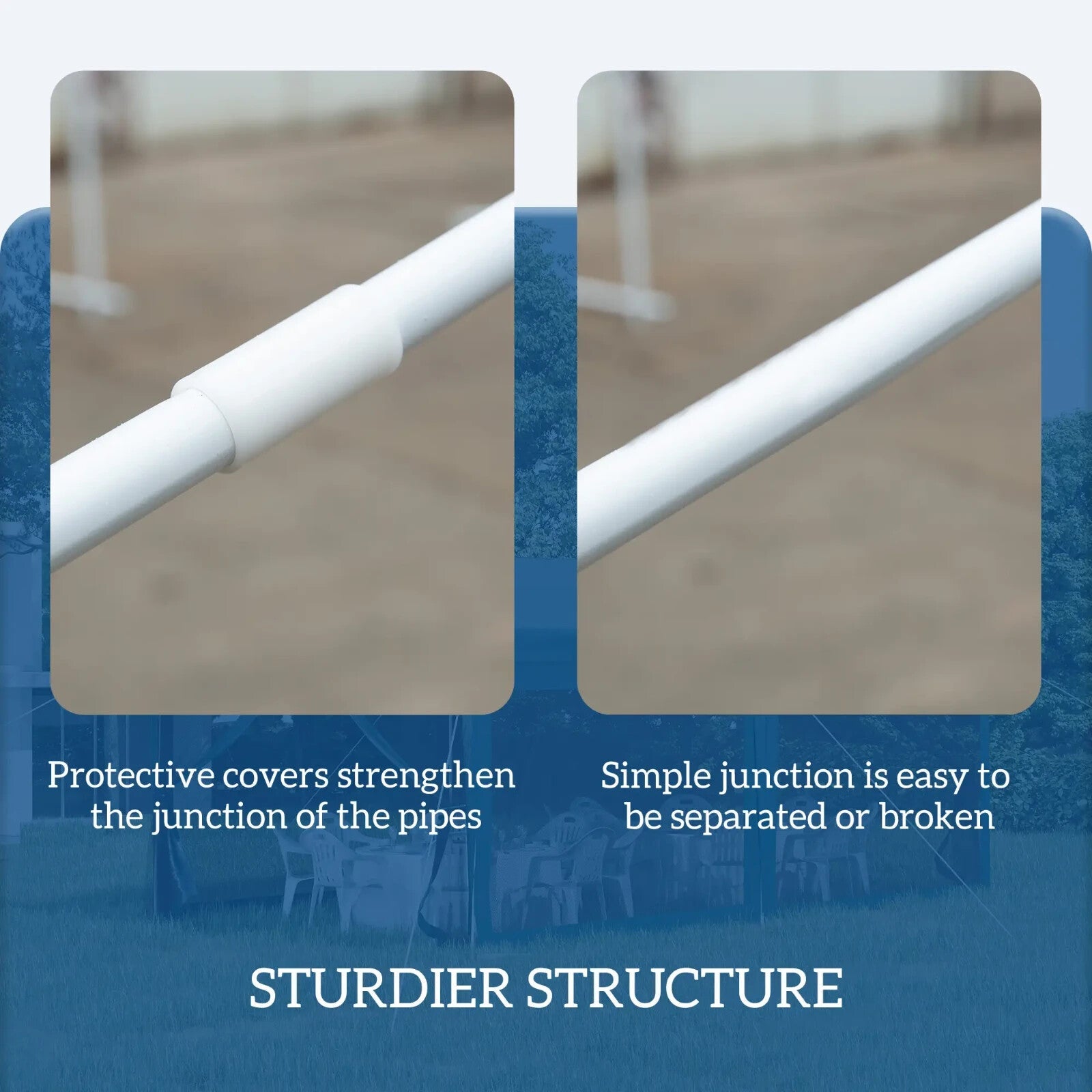 4 x 3m Heavy Duty Pop Up Gazebo Garden Party Tent Marquee Outdoor Event Shelter - Home and Garden Furniture Shop - rustic - furniture