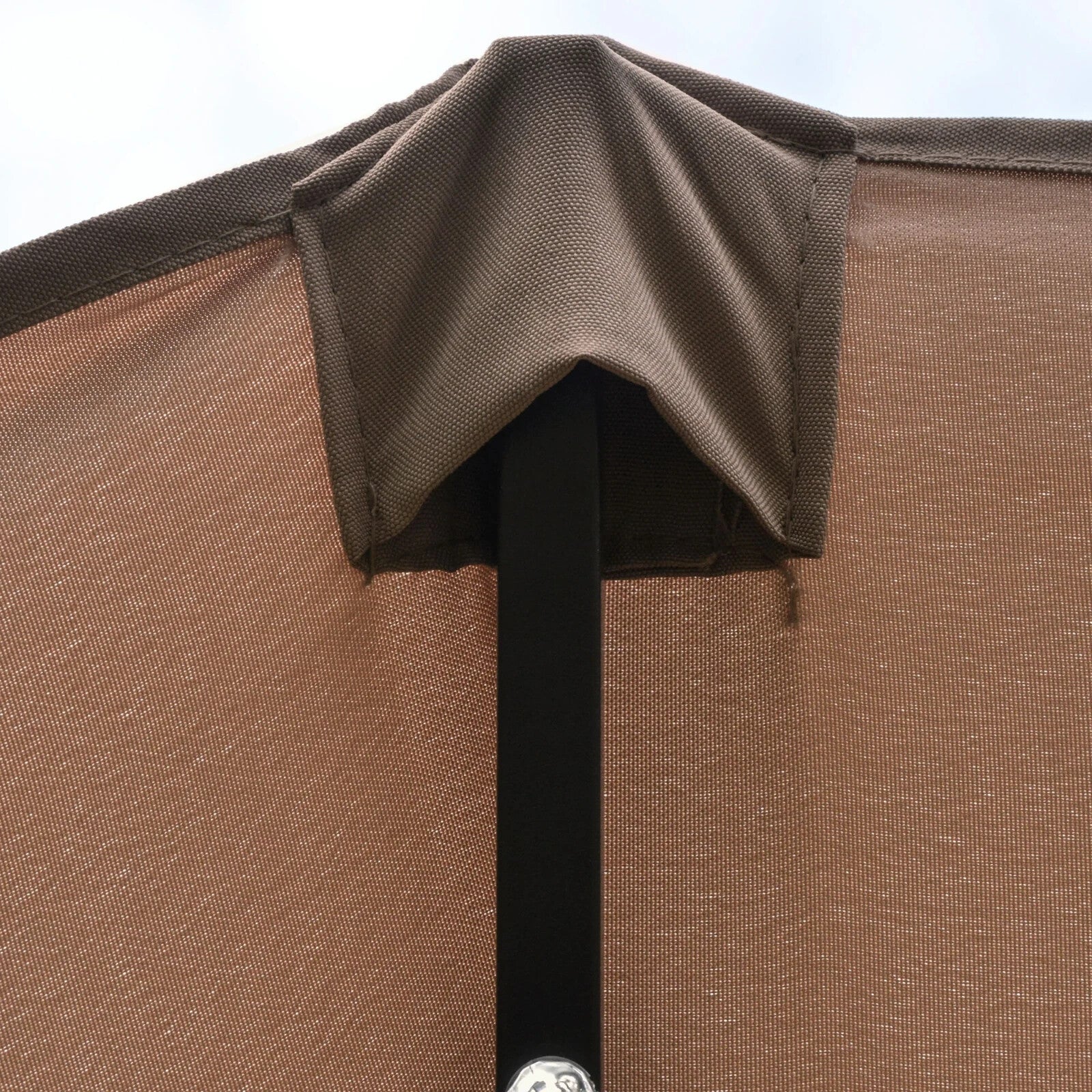 4.4m Double Sided Garden Parasol with LED Solar Lights for Patio Shade Sun Cover - Home and Garden Furniture Shop - rustic - furniture