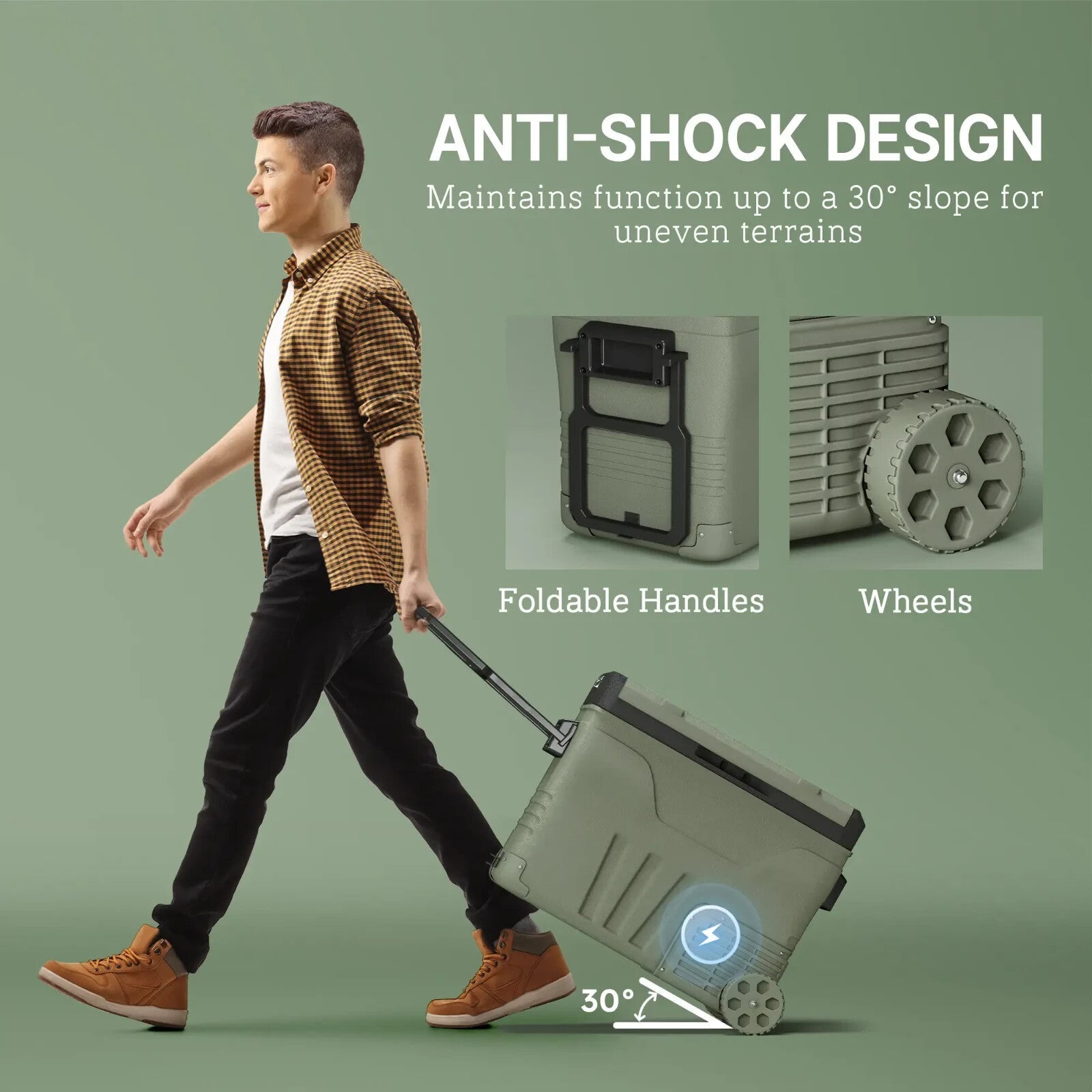 45L Car Refrigerator Portable Car Fridge Freezer Compressor Electric Cooler Box - Home and Garden Furniture Shop - rustic - furniture